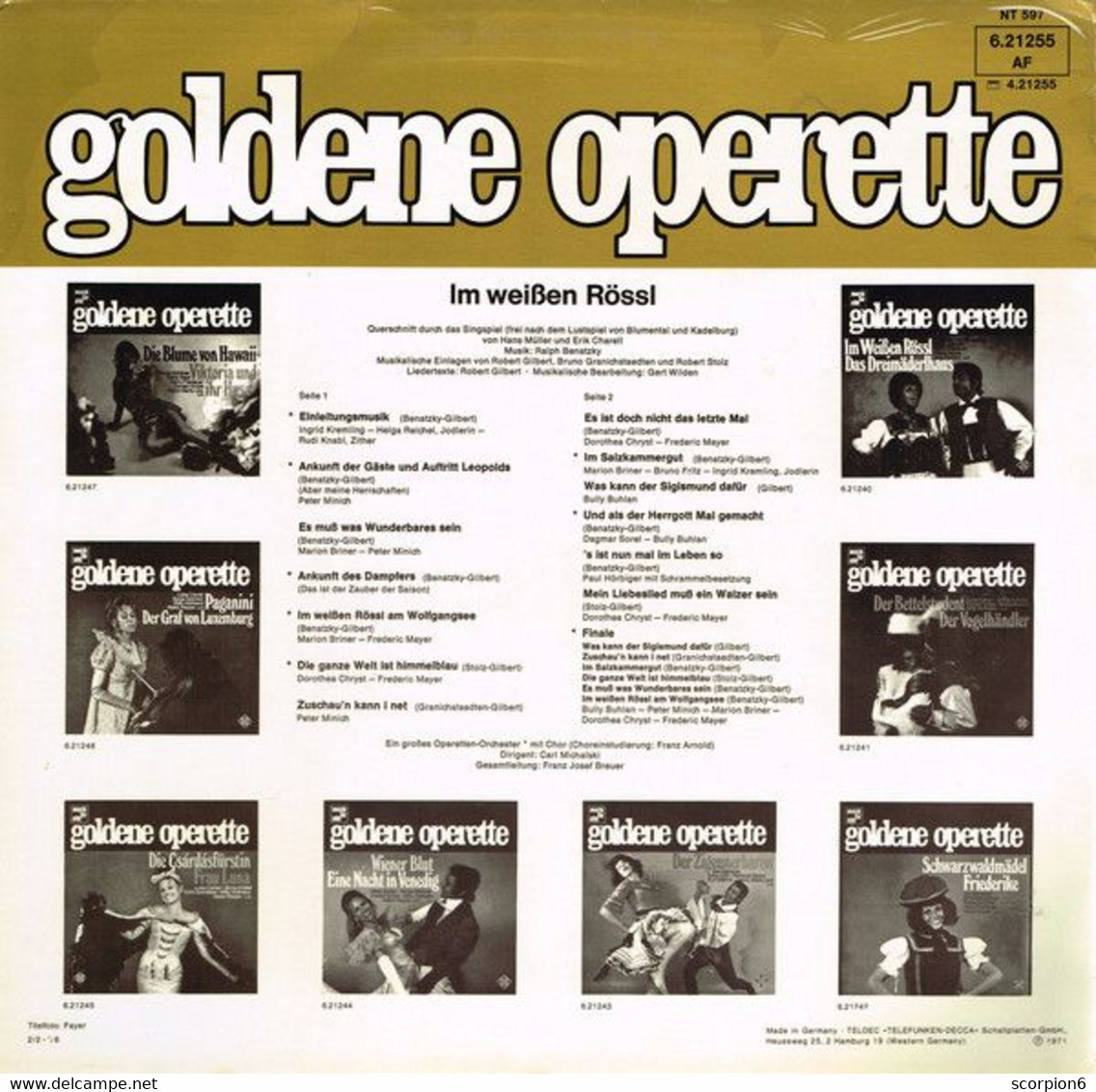 LP - Goldene Operette - Im Weissen Rössl - Opéra & Opérette