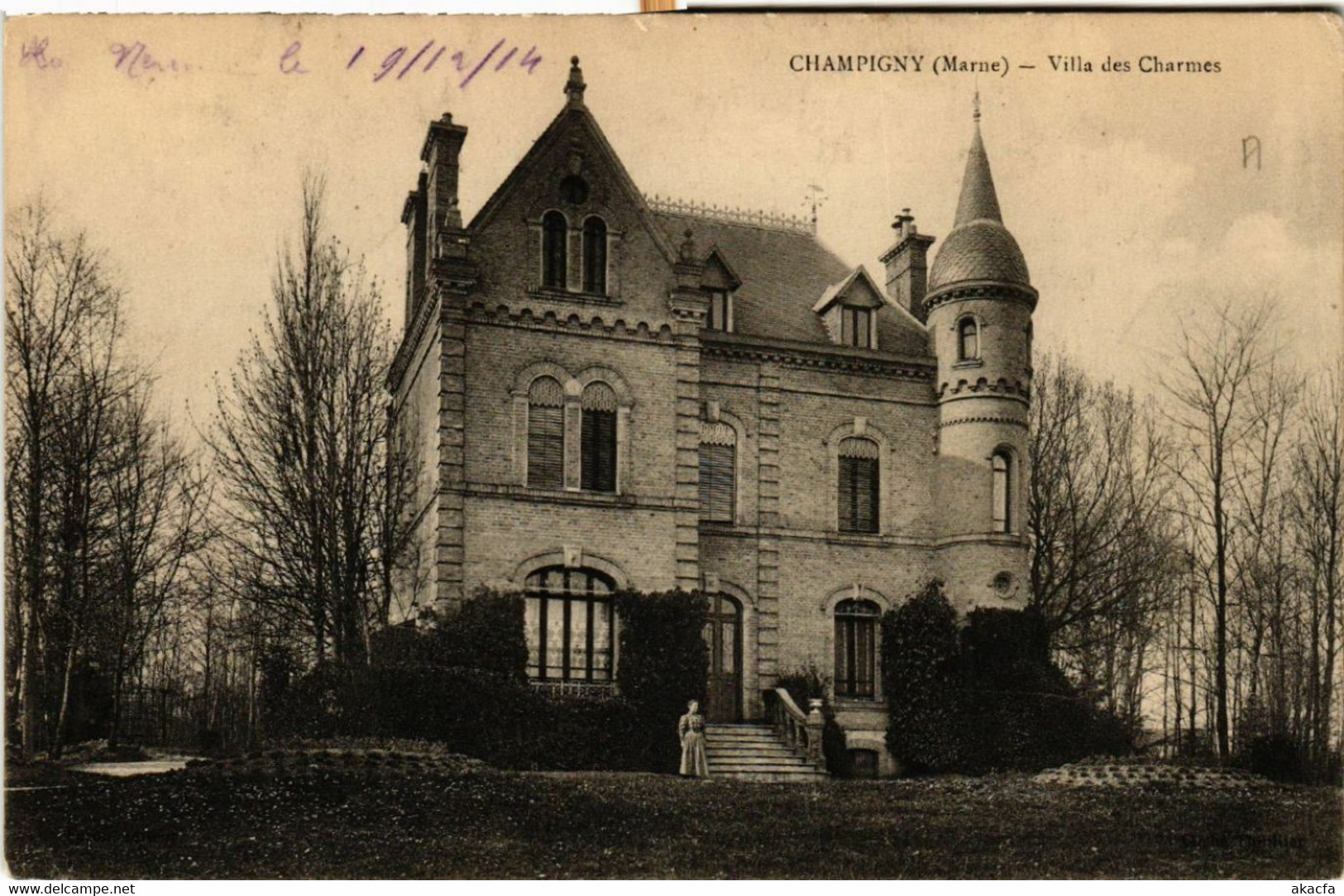 CPA CHAMPIGNY Villa Des CHARMES (490775) - Champigny