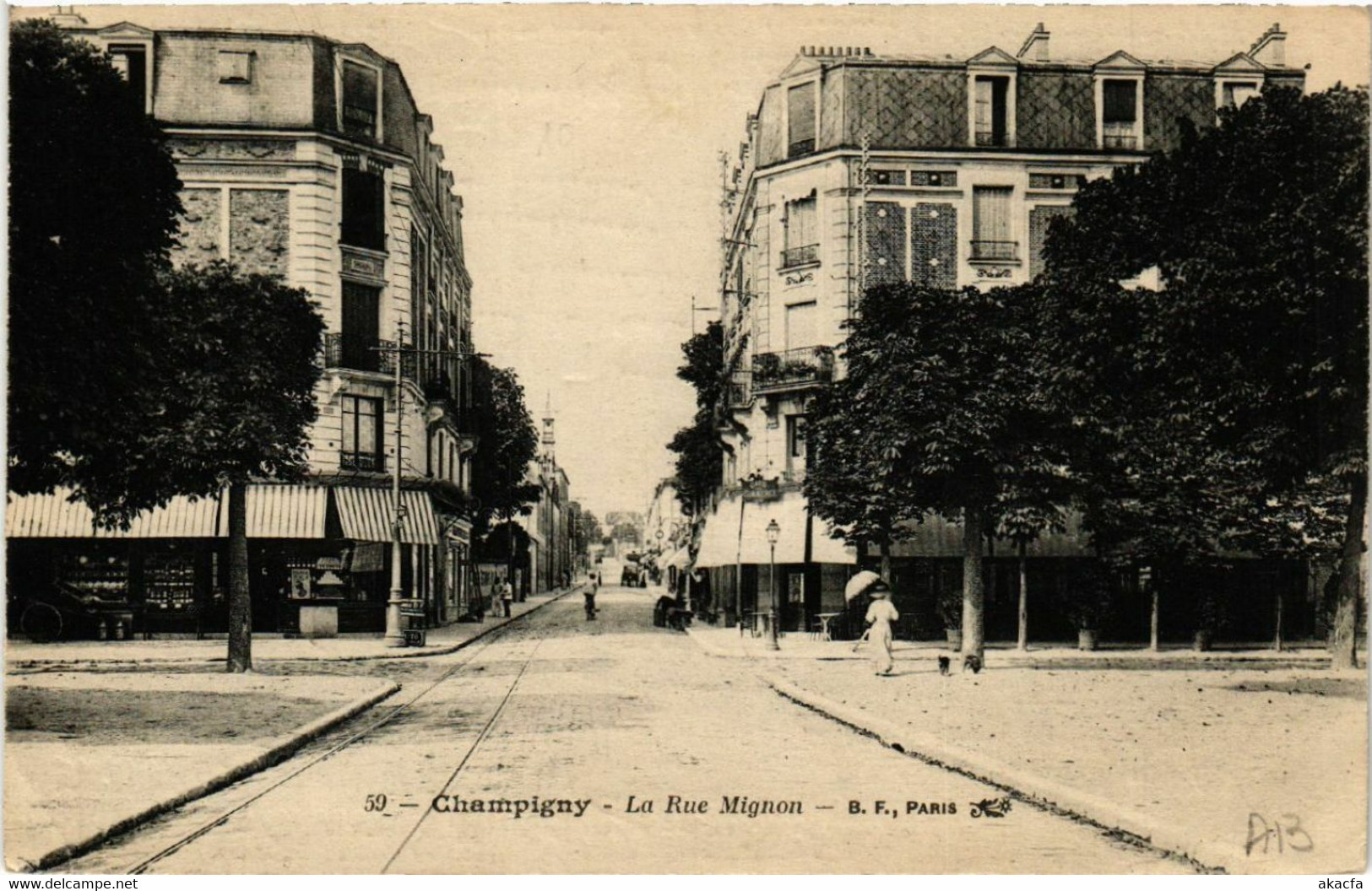CPA CHAMPIGNY La Rue Mignon (490780) - Champigny