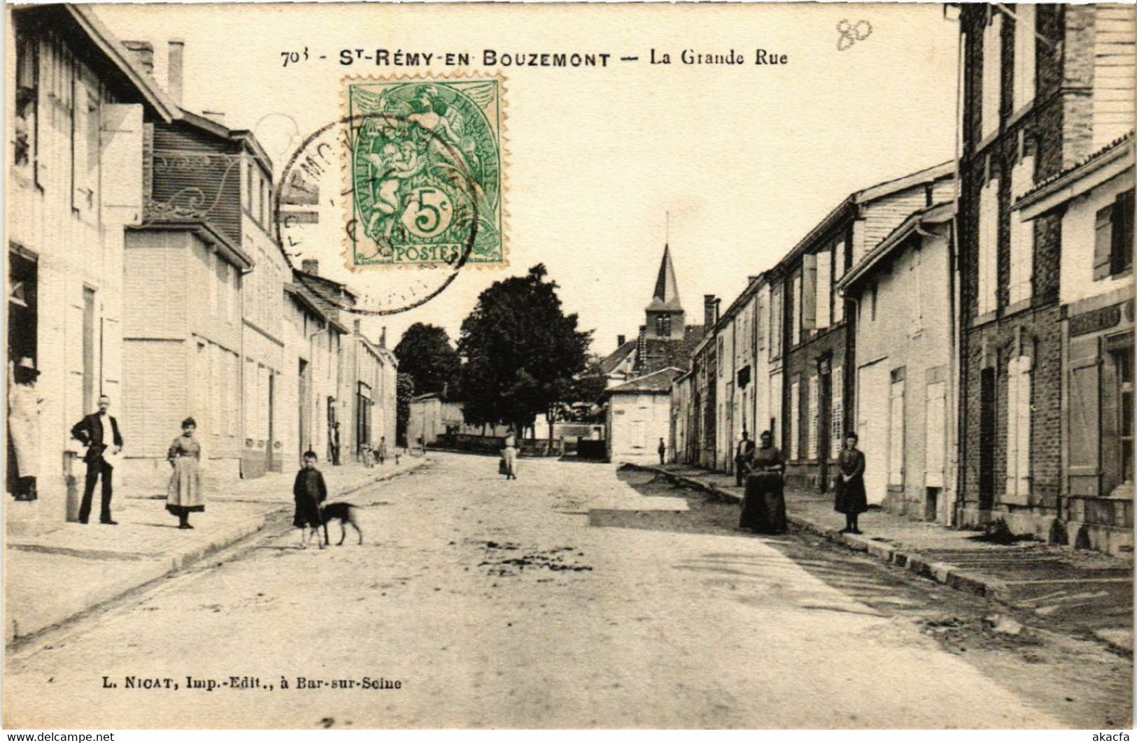 CPA St-RÉMY-en-BOUZEMONT-la-GRANDE Rue (491577) - Saint Remy En Bouzemont