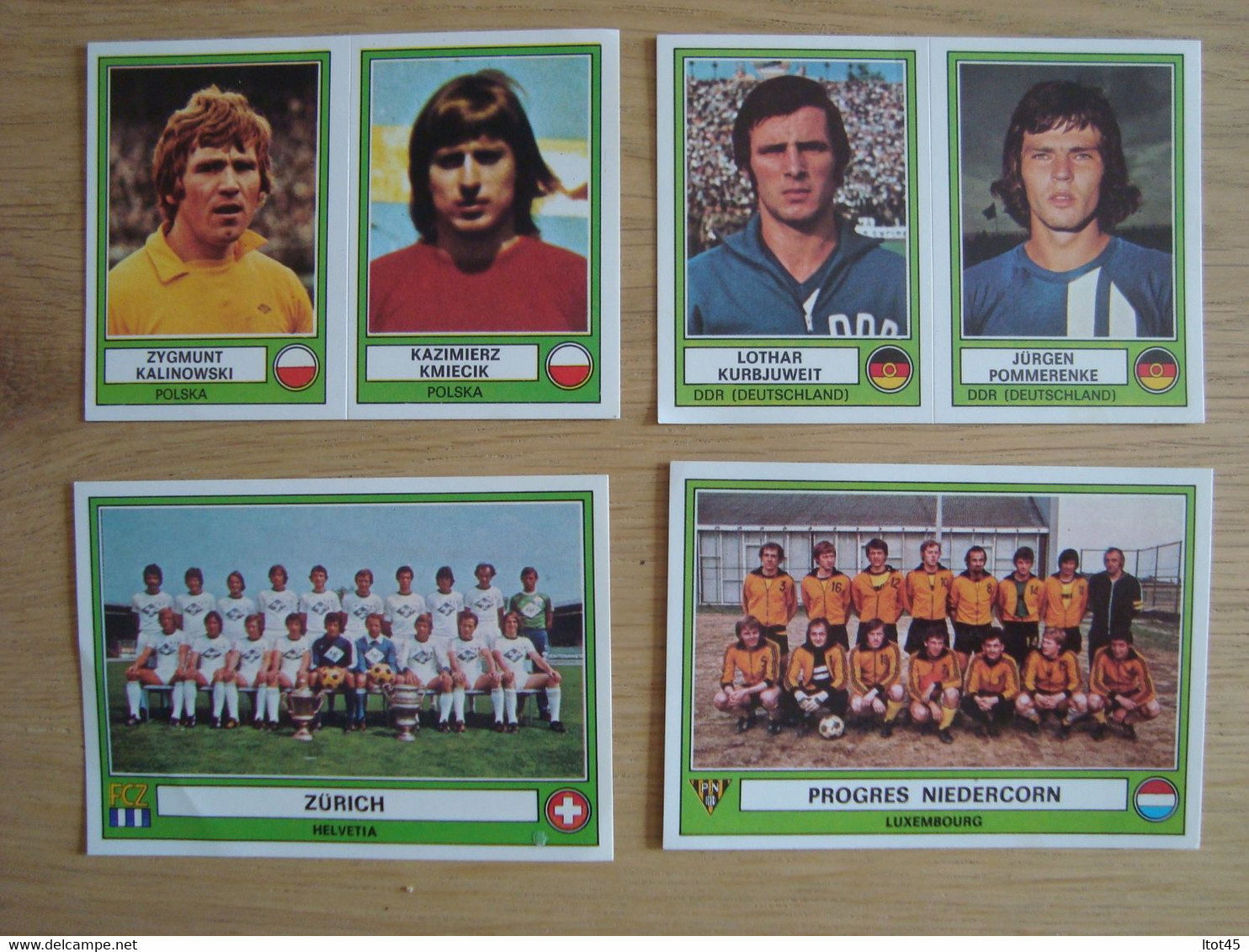 LOT DE 4 VIGNETTES PANINI EURO FOOTBALL 1978 - Franse Uitgave