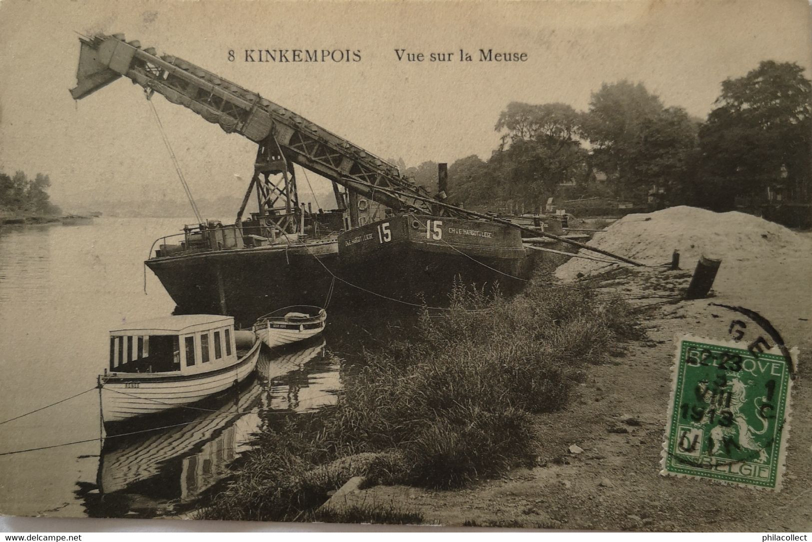 Kinkempois (Angleur) Vue Sur La Meuse 1913 Ed. Ledewyck // Rare - Autres & Non Classés