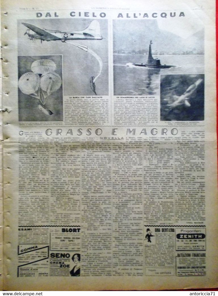 La Domenica Degli Italiani Corriere 16 Settembre 1945 Franz Hofer Gauleiter Boxe - Guerra 1939-45