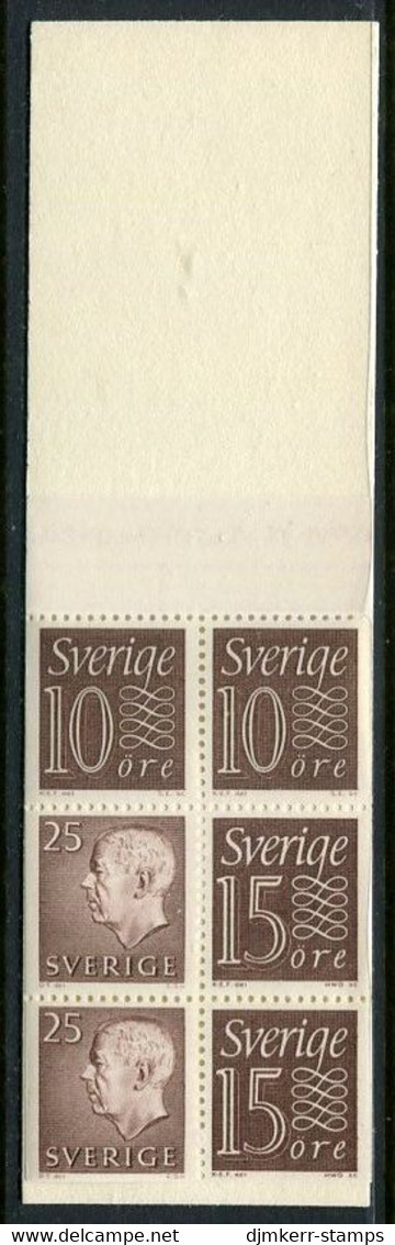SWEDEN 1964  1 Kr Definitive  Booklet MNH / **.  Michel MH 7aa - 1951-80