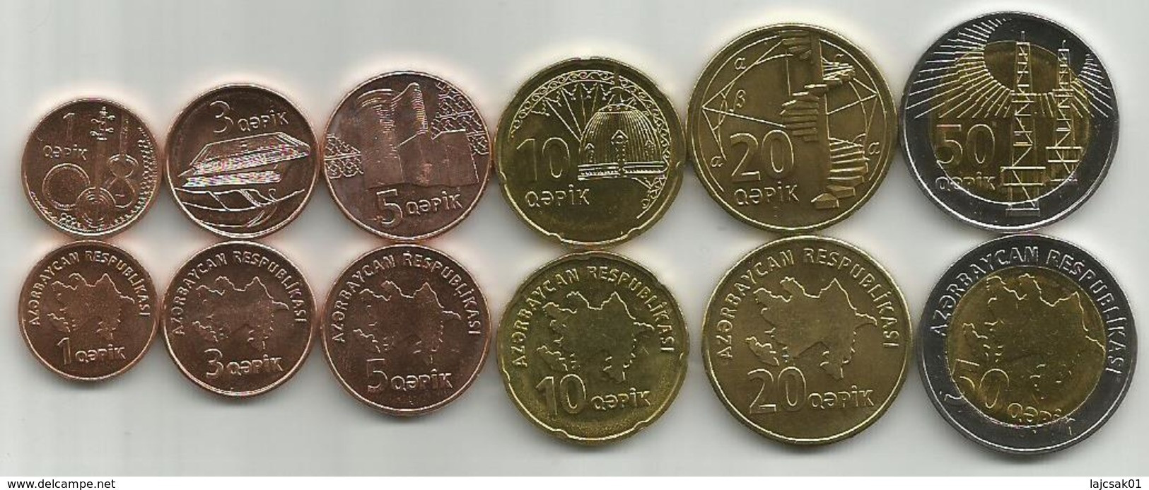 Azerbaijan (2006) ND Set Of 6 High Grade Coins - Azerbaiyán