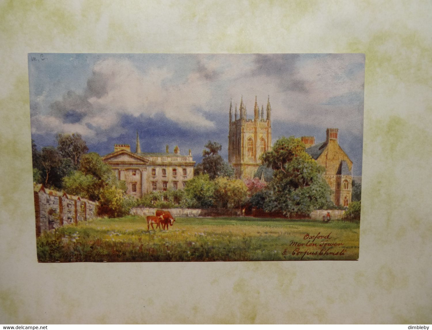 PICTURESQUE OXFORD - MERTON TOWER & CORPUS CHRISTI /  H.B. WIMBUSH (4500) - Wimbush