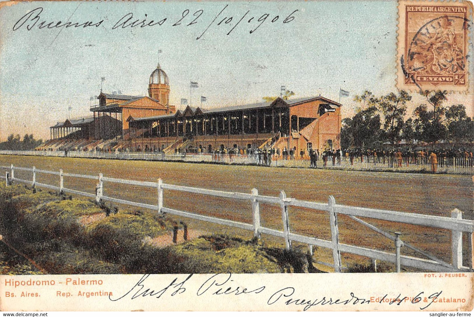 CPA ARGENTINE BUENOS AIRES HIPODROMO PALERMO - Argentine