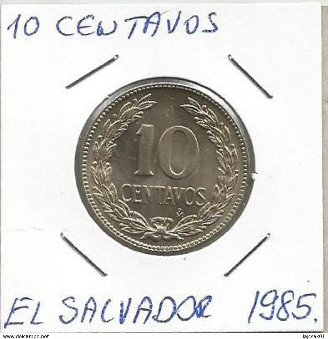 D1 El Salvador 10 Centavos 1985. High Grade - El Salvador