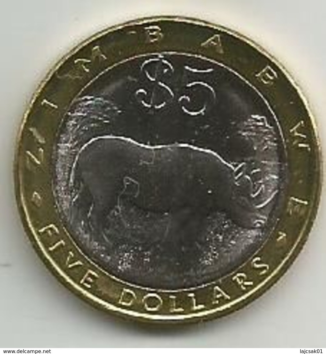 Zimbabwe 5 Dollars 2002. High Grade - Zimbabwe