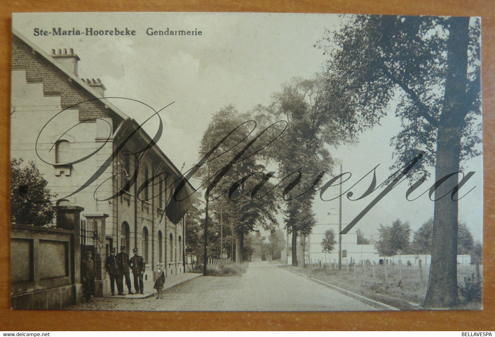 Sint Maria Horebeke. Gendarmerie (Rijkswacht Carserne) Verzonden 1945 - Horebeke