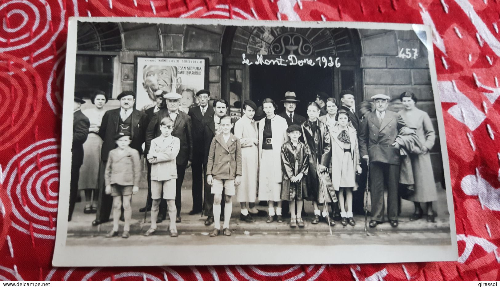 CPA PHOTO LE MONT DORE PUY DE DOME 63 AFFICHE JEAN KIEPURA DANIELE DARRIEUX 1936 J AIME TOUTES LES FEMMES - Le Mont Dore