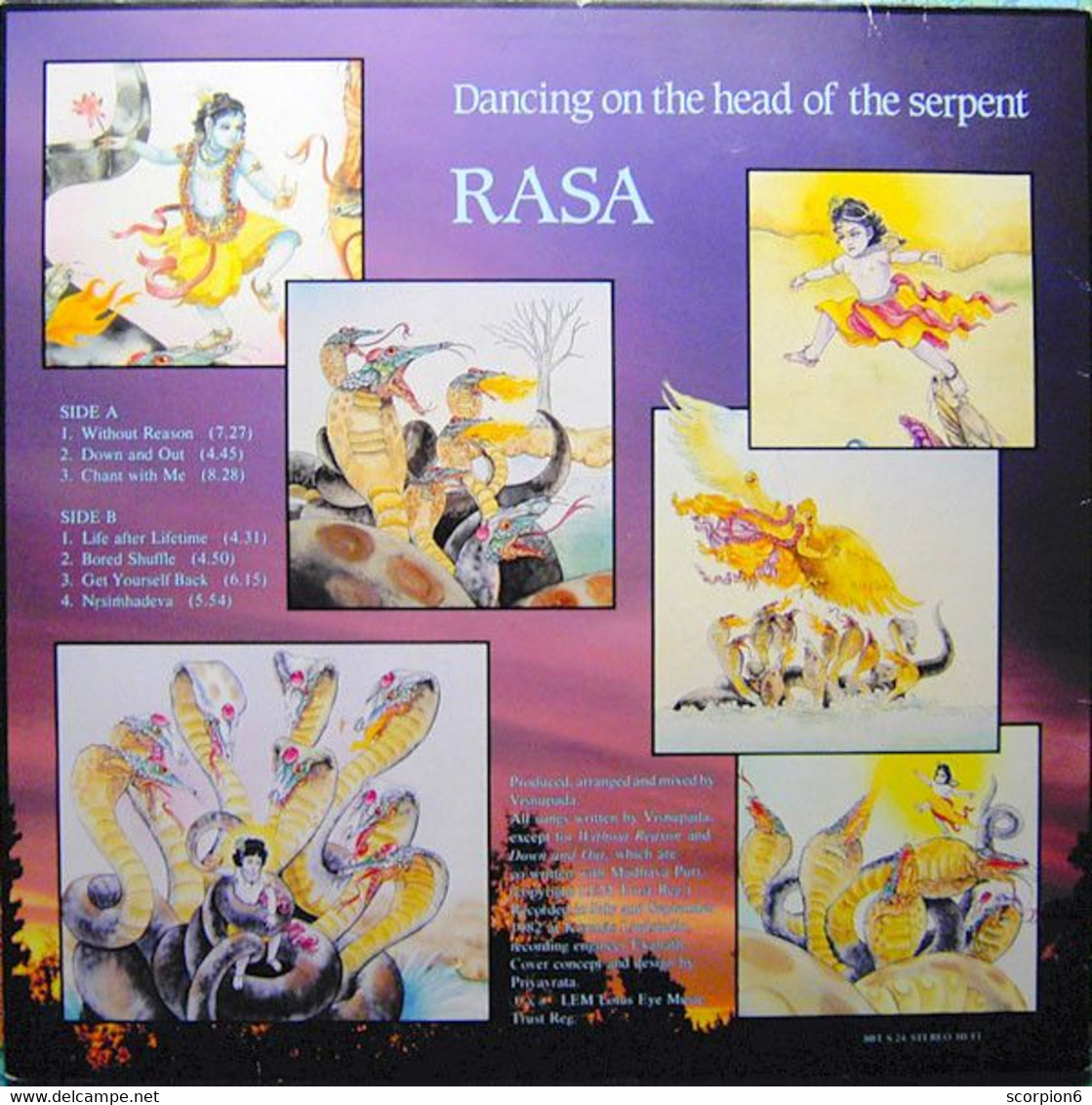 LP - Rasa - Dancing On The Head Of The Serpent - Reggae