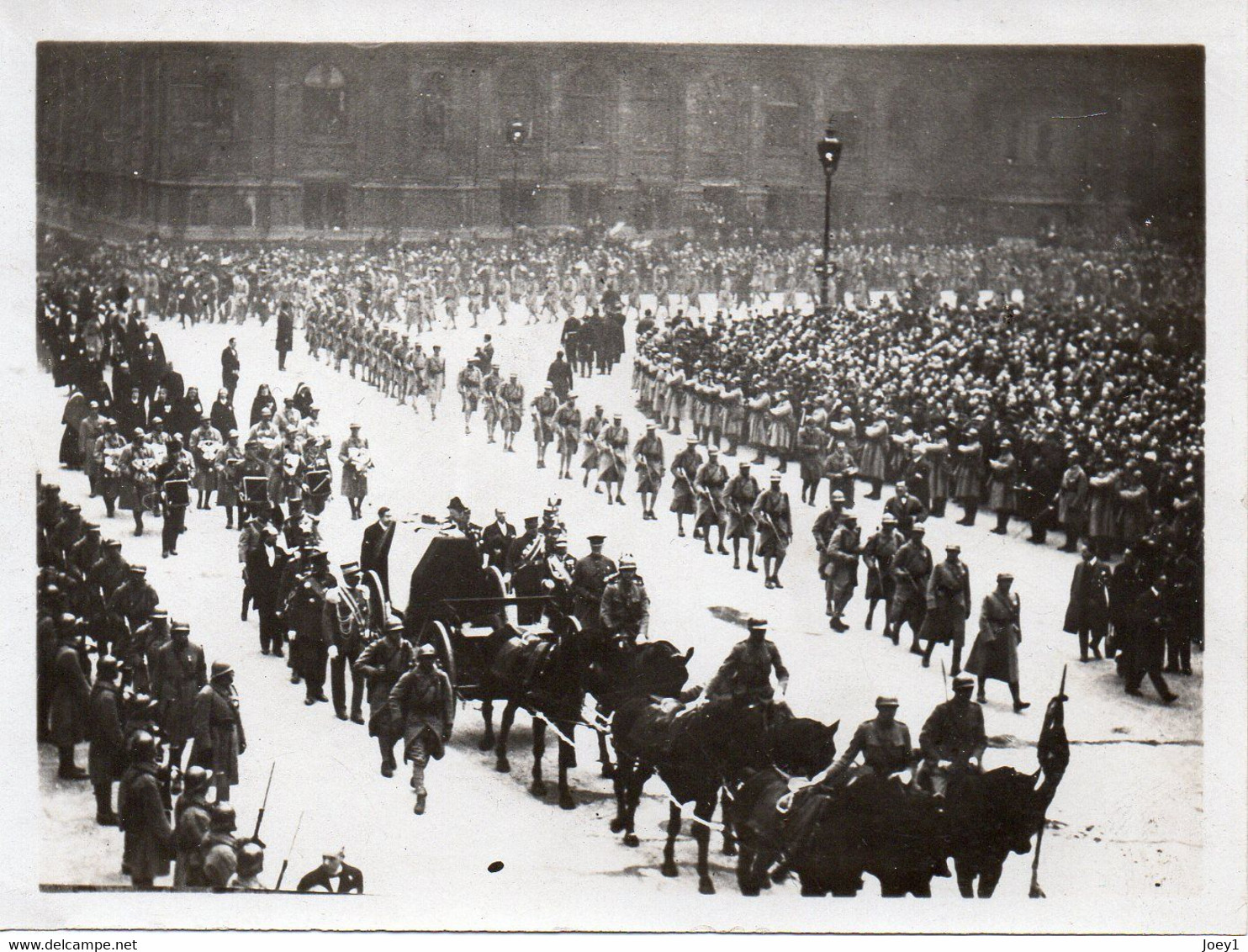 6 Photos De L Enterrement Du Maréchal Foch Format 9/12 - Schiffe