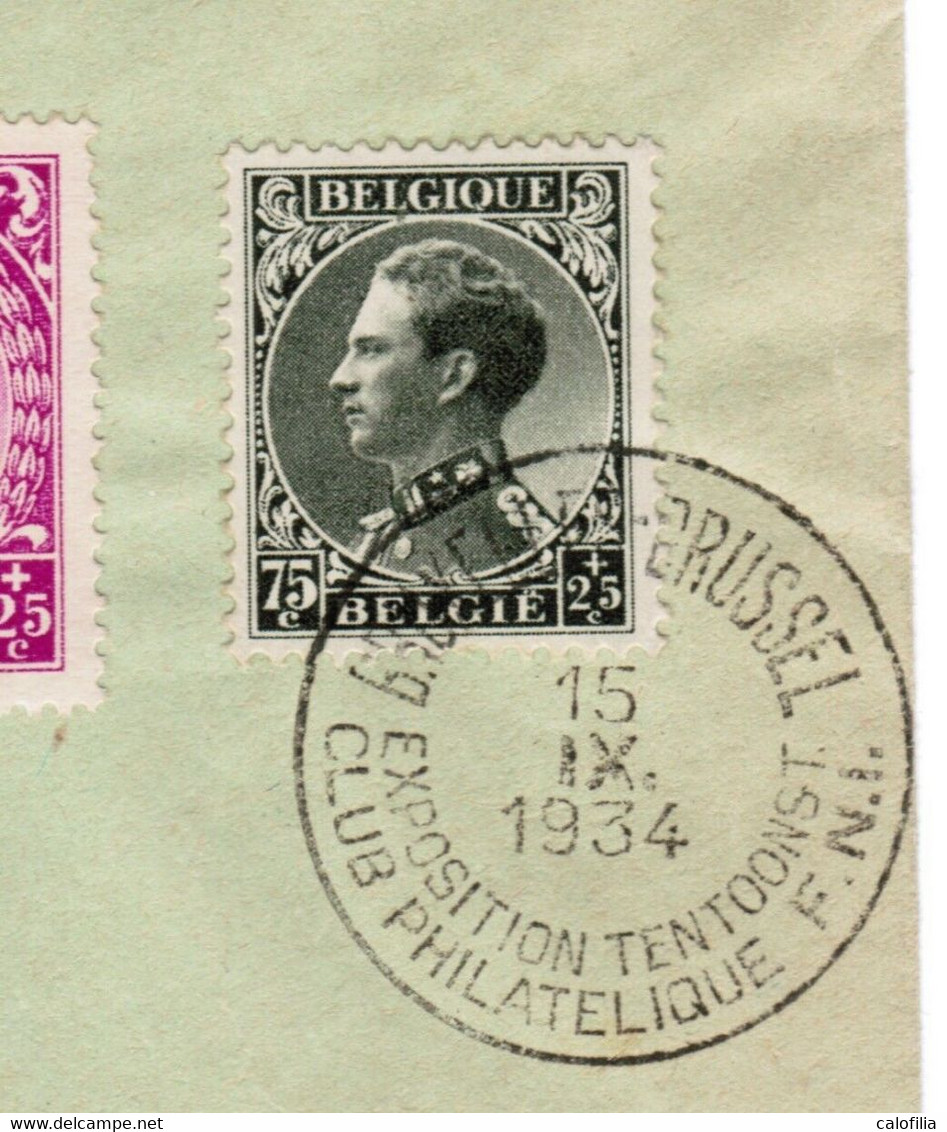 1934,COB 390 +392 Sur Enveloppe, Oblitération Première Jour De L’émission,RARE - 1934-1935 Leopold III