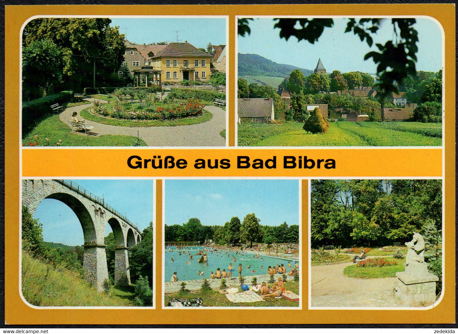 F3673 - TOP Bad Bibra Freibad Viadukt - Bild Und Heimat Reichenbach - Bad Bibra