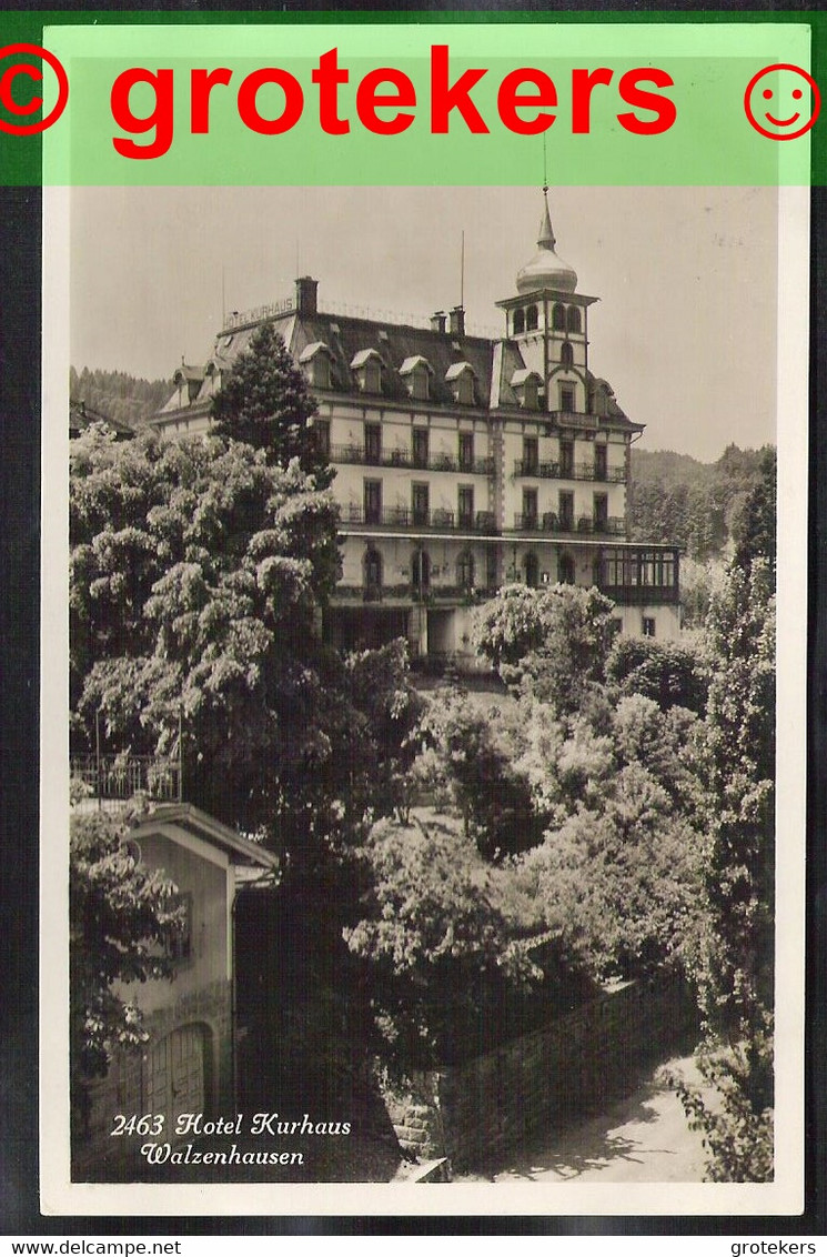 WALZENHAUSEN Hotel Kurhaus 1932 Mit Zumstein 185 - Walzenhausen