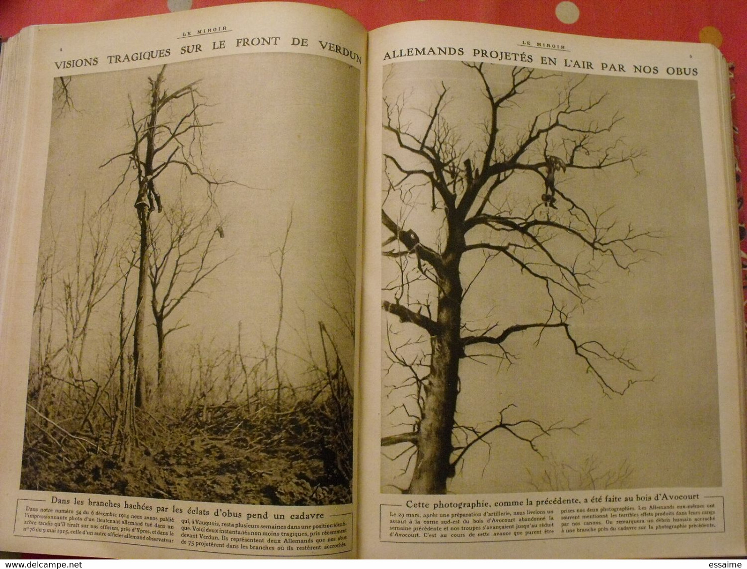 Le miroir recueil reliure 1916 (année complète 53 n° ). guerre 14-18 très illustrée, documentée. zeppelin avion soldats