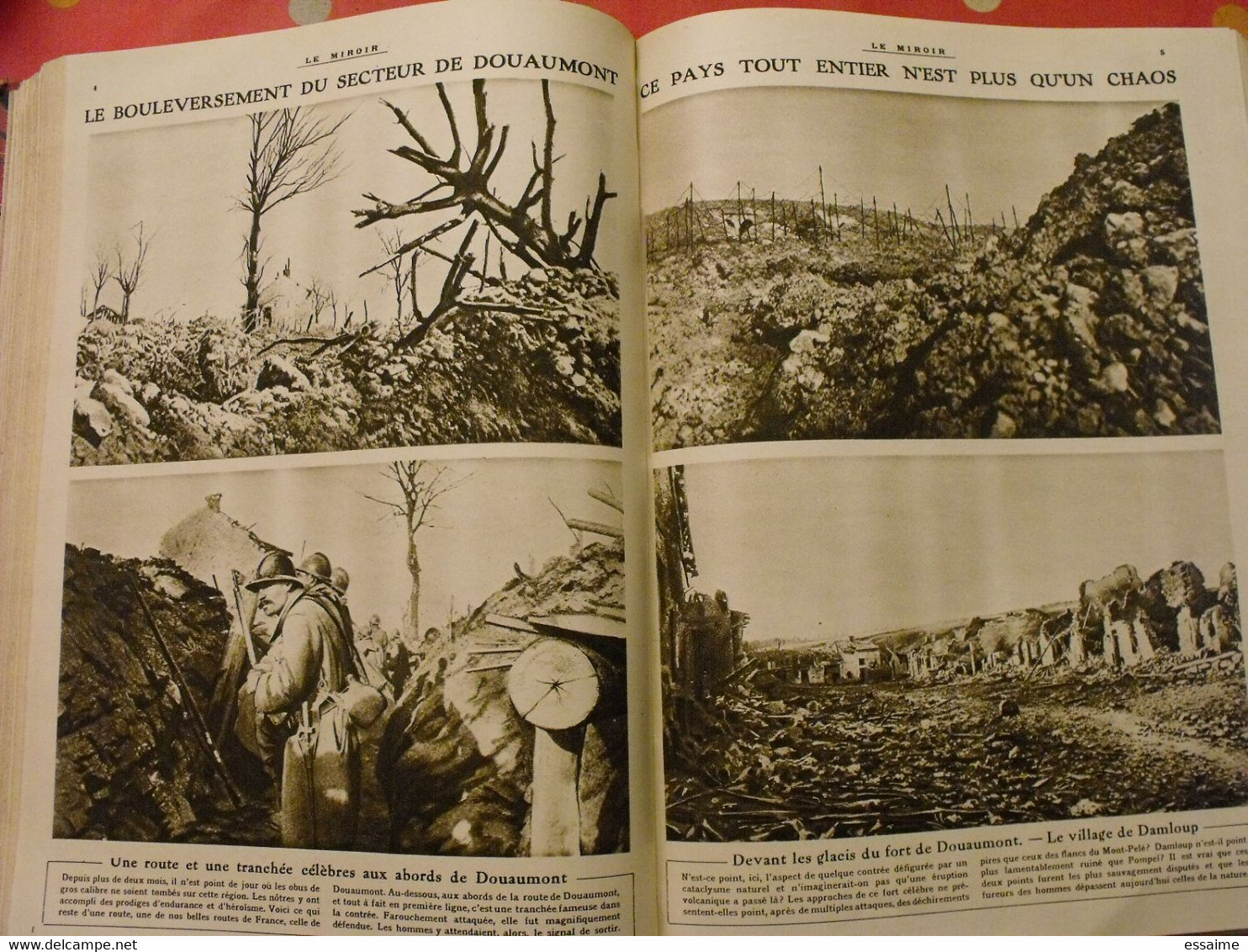 Le miroir recueil reliure 1916 (année complète 53 n° ). guerre 14-18 très illustrée, documentée. zeppelin avion soldats