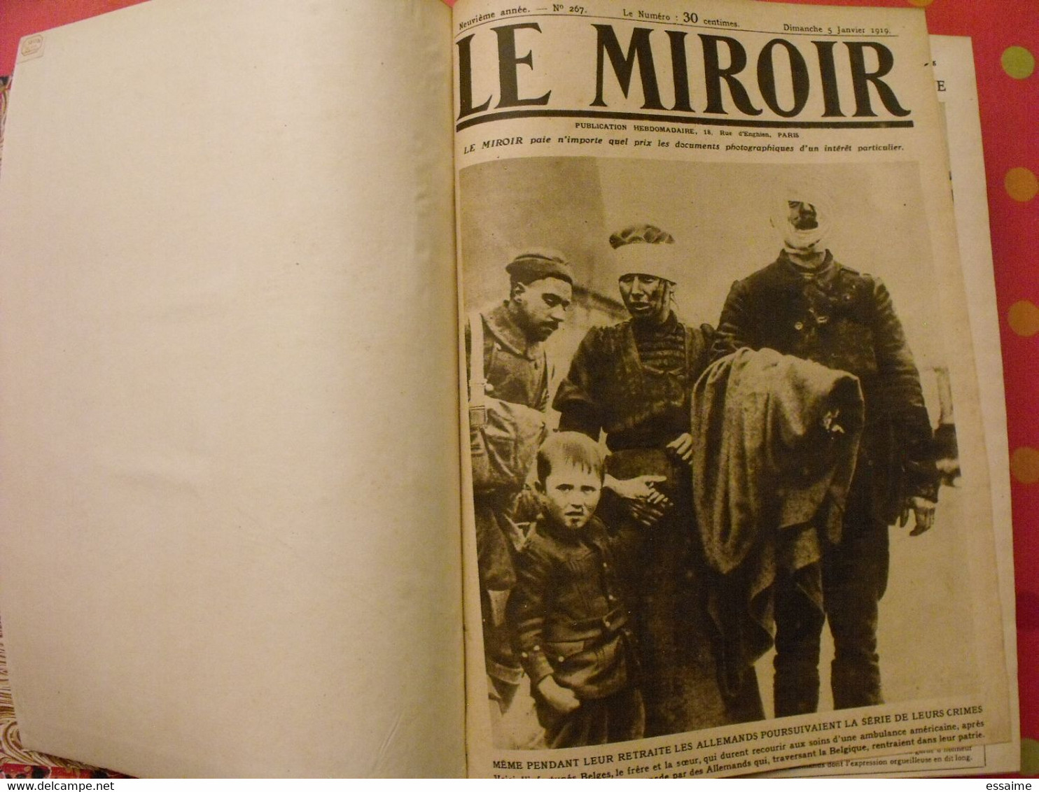 Le Miroir Recueil Reliure 1919-1920 (75 N°). L'après Guerre 14-18 Très Illustrée, Documentée. Russie Bolcheviks - War 1914-18