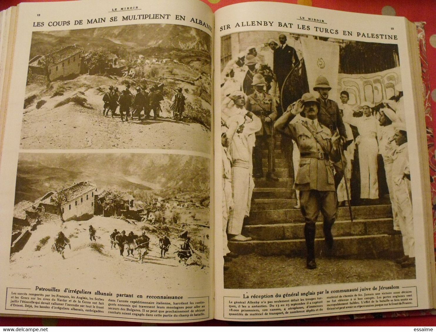 Le miroir recueil reliure 1918 (52 n°). 14-18 très illustrée, documentée. armistice russie bolcheviks