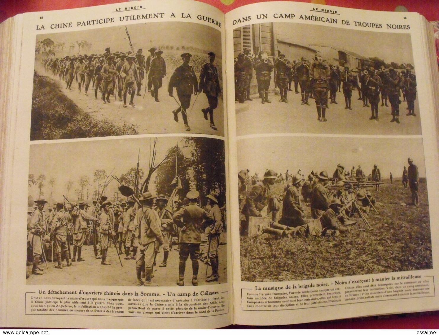 Le miroir recueil reliure 1918 (52 n°). 14-18 très illustrée, documentée. armistice russie bolcheviks