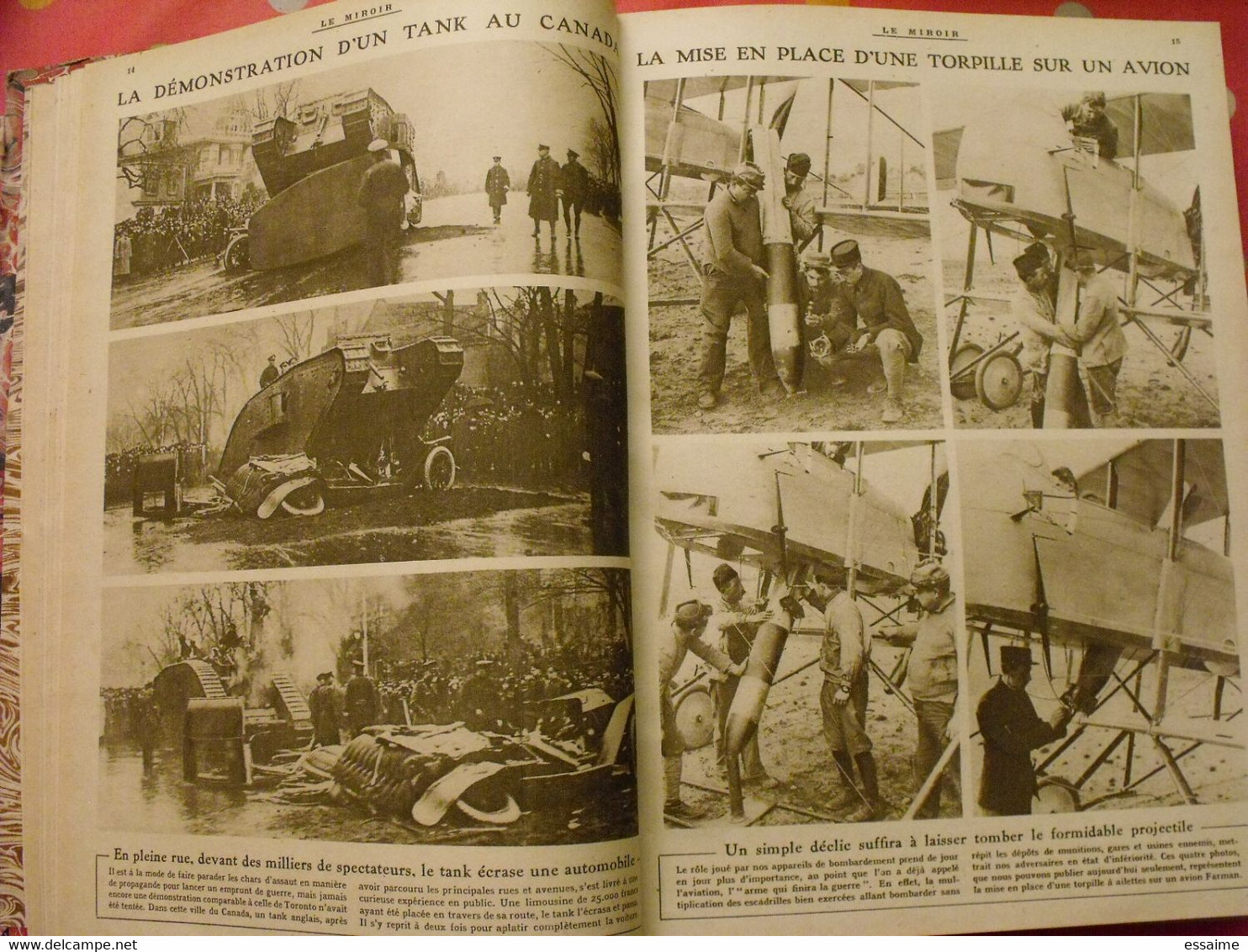 Le miroir recueil reliure 1918 (52 n°). 14-18 très illustrée, documentée. armistice russie bolcheviks