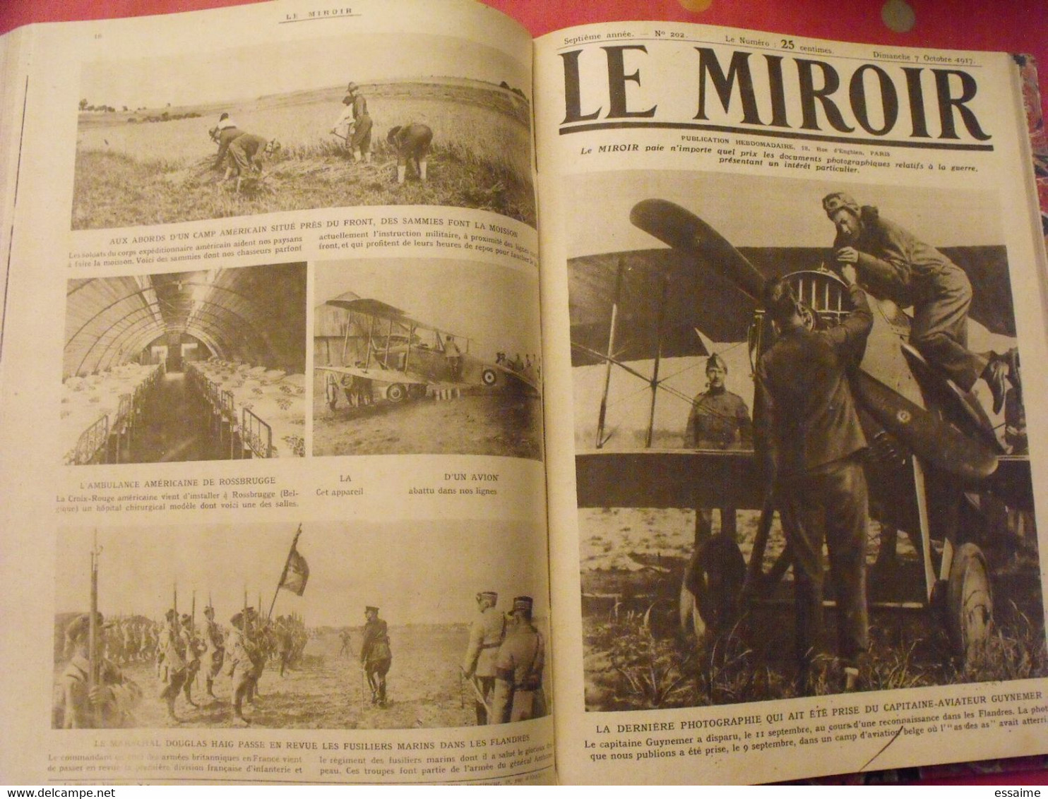 Le miroir recueil reliure 1917 (52 n°). guerre14-18 très illustrée, documentée. révolution russe bolcheviks