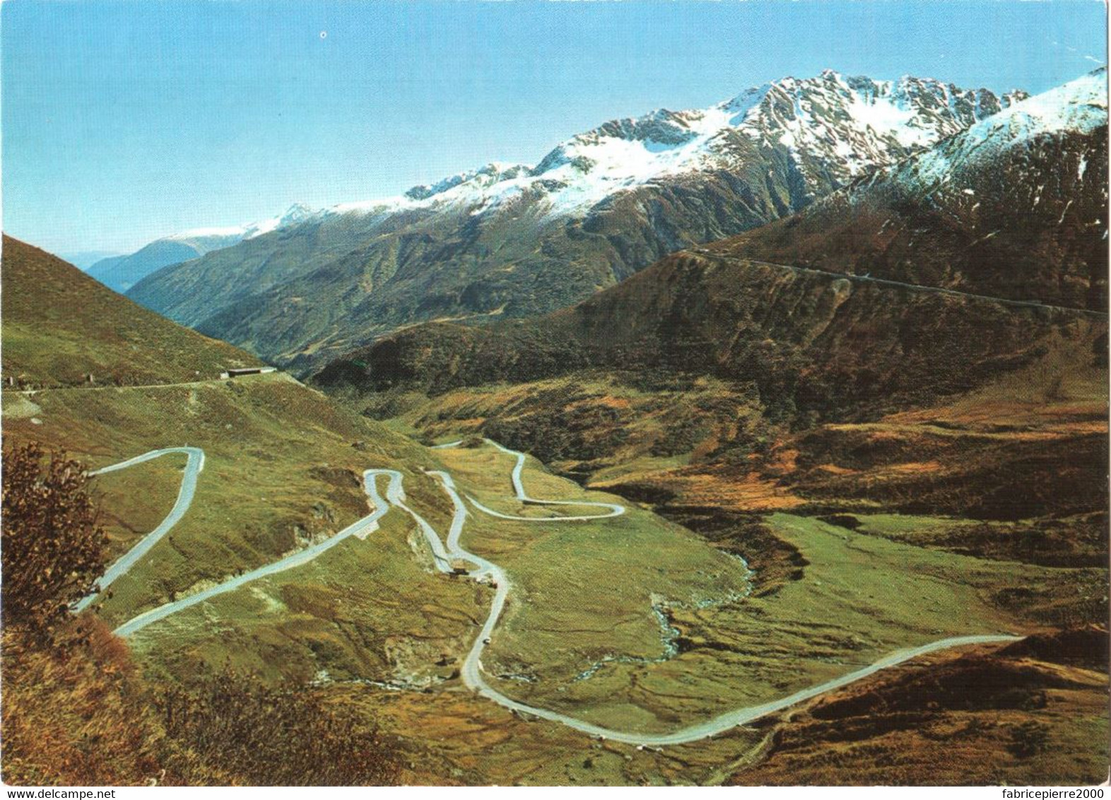 CPM Suisse (Grisons) Tujetsch - An Der Oberalp-Paßstraße Mit Piz Màler / Sur La Route Du Col De L'Oberalp TBE - Tujetsch