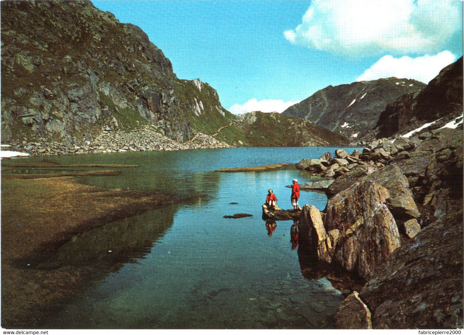 CPM Suisse (Grisons) Tujetsch - Col De L'Oberalp, Lac De Toma (Source Du Rhin) Avec Le Piz Cavradi TBE Lai Da Tuma - Tujetsch