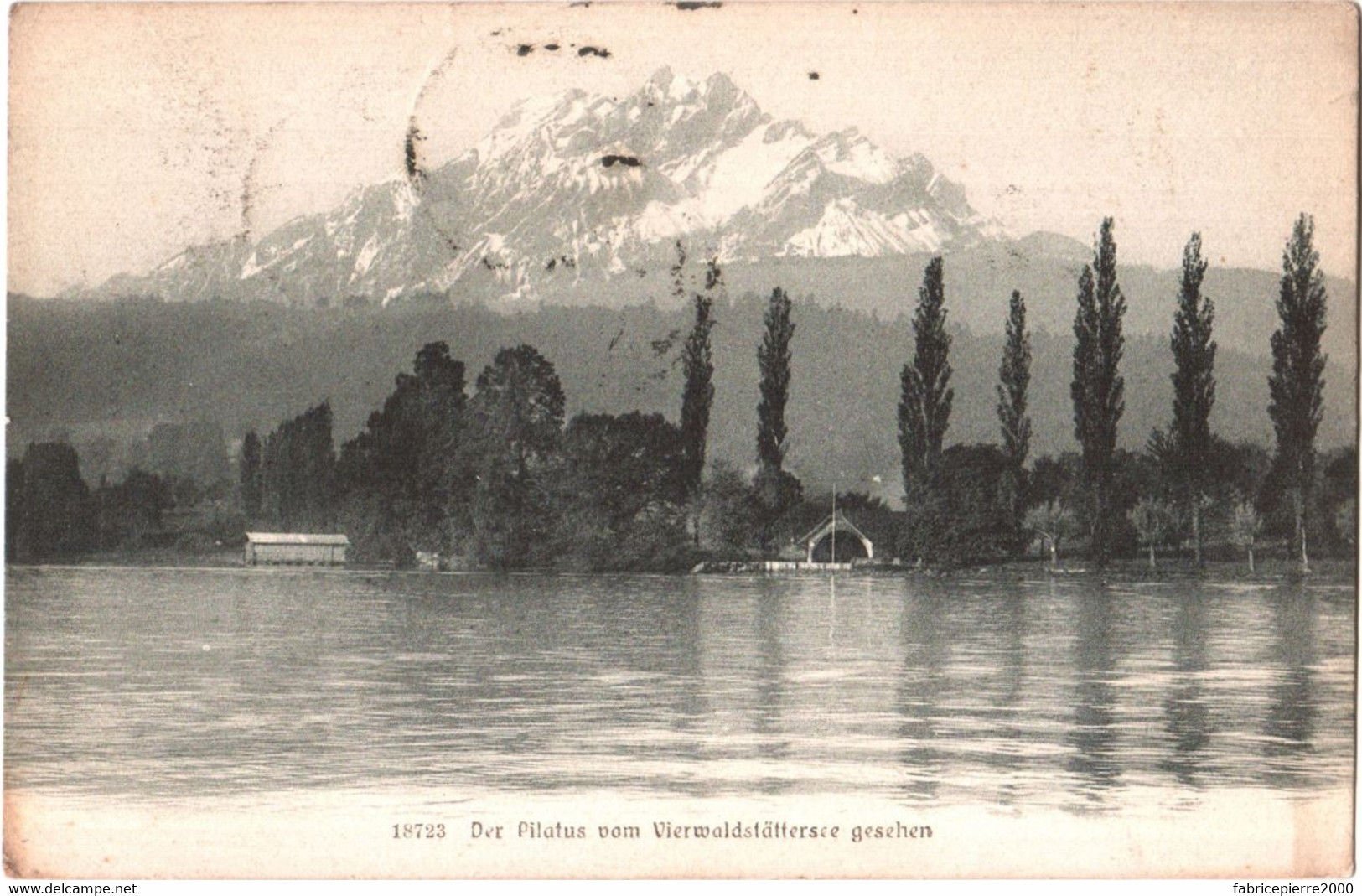 CPA Suisse (Nidwald/Obwald) Der Pilatus Vom Vierwaldstättersee Gesehen 1909 Le Mont Pilate Vu Du Lac Des Quatre-Cantons - Other & Unclassified