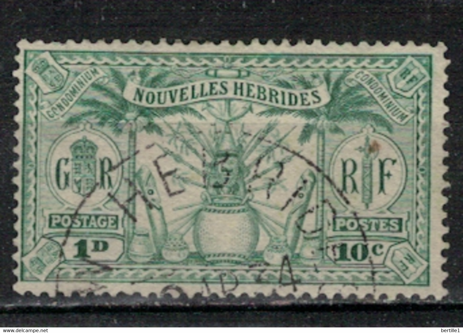 NOUVELLES HEBRIDES     N°  YVERT 81 OBLITERE       ( Ob   3 / 08 ) - Used Stamps