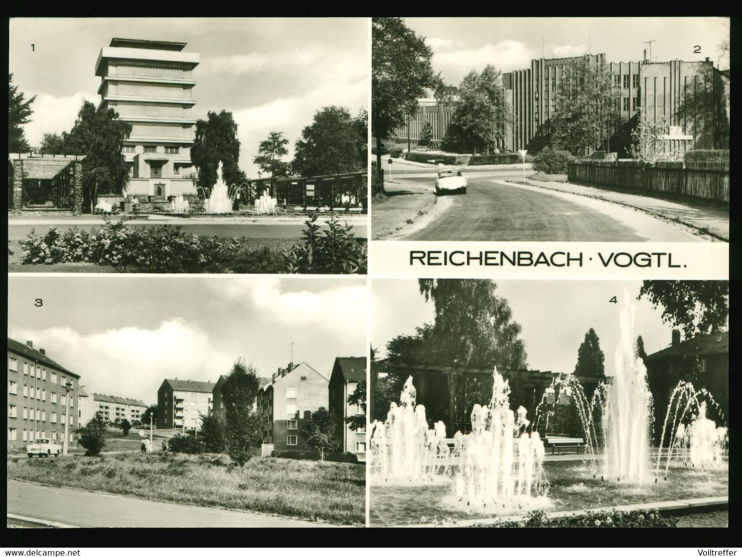 DDR Foto Mehrbild AK Um 1976 Reichenbach Im Vogtland, Ortspartie, Neubau Gebiet, Leninstraße - Reichenbach I. Vogtl.