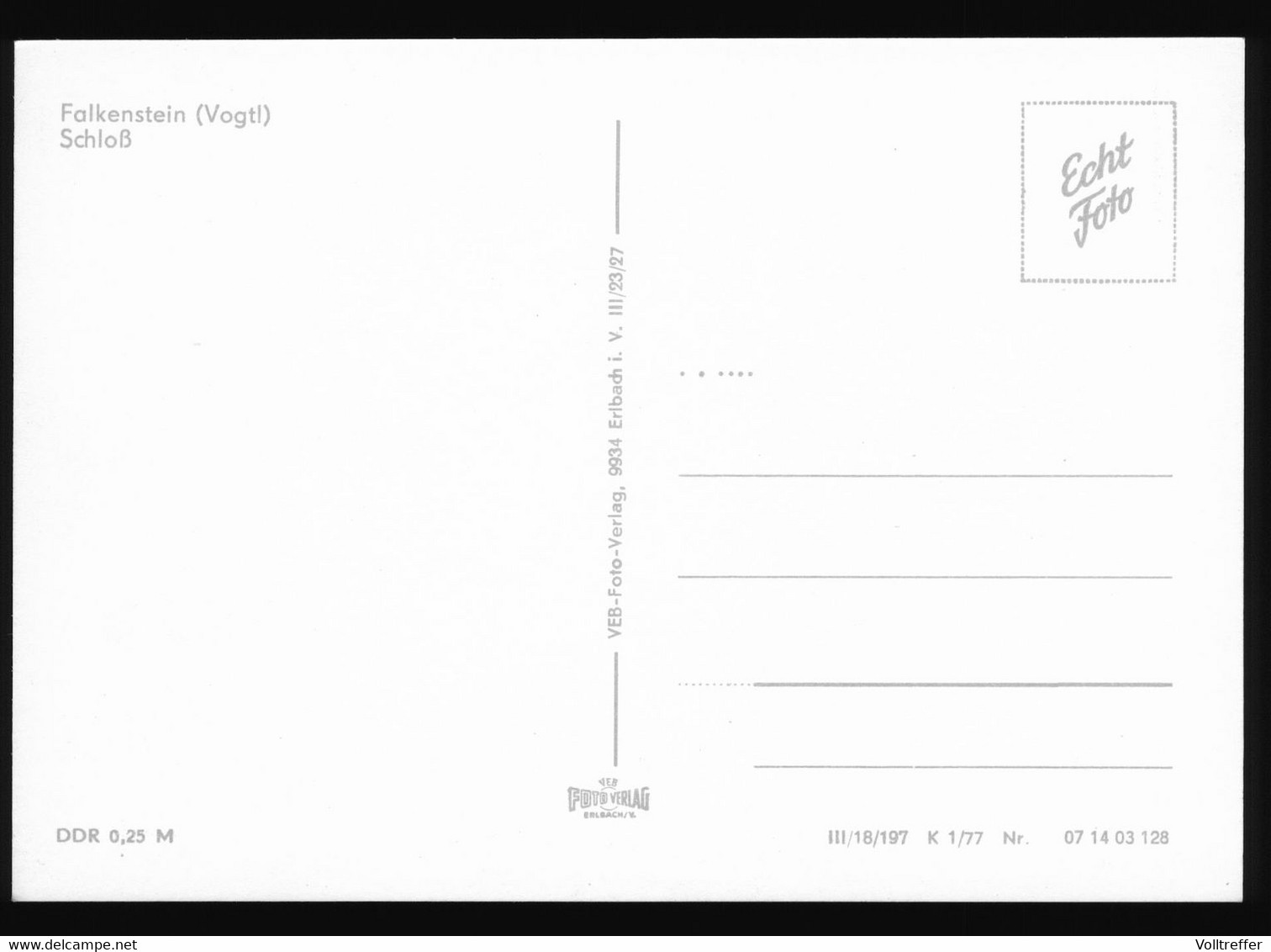 DDR Foto AK Um 1977 Falkenstein Im Vogtland, Sparkasse, Schloß - Falkenstein (Vogtland)
