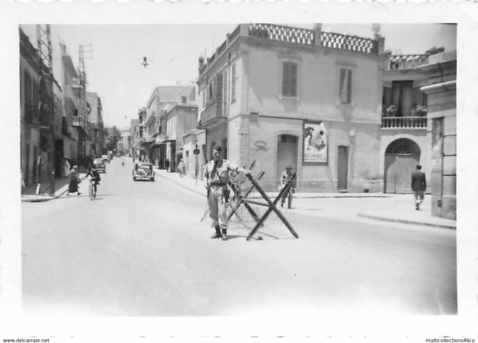 040921 - PHOTO ANNEES 1950 - ALGERIE TLEMCEN De Service Au Barrage De La Porte D'Oran - Police - Métiers