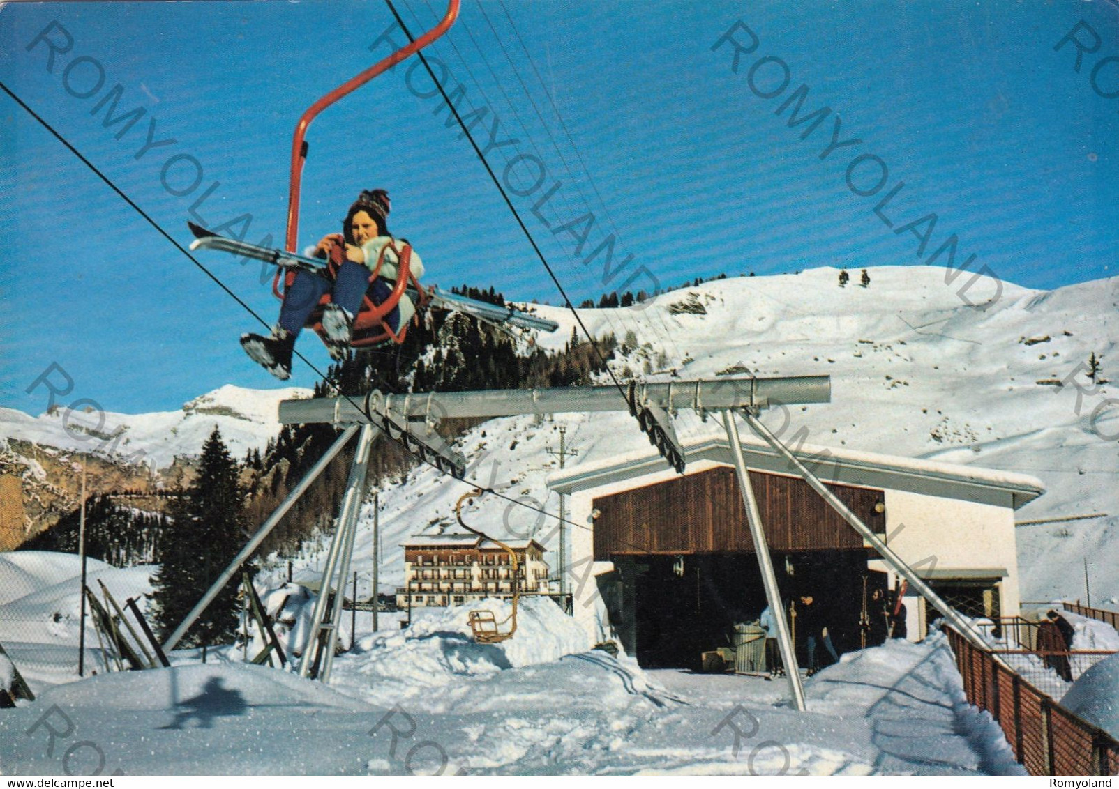 CARTOLINA  SELVA,BOLZANO,TRENTINO ALTO ADIGE,PLAN DE GRALBA-GARDENA-DOLOMITI,SEGGIOVIA PIZ SETEUR M.2064,VIAGGIATA 1971 - Bolzano