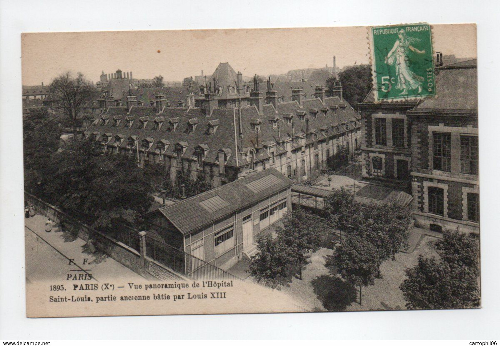 - CPA PARIS (75) - Vue Panoramique De L'Hôpital Saint-Louis - Edition Fleury 1895 - - Santé, Hôpitaux