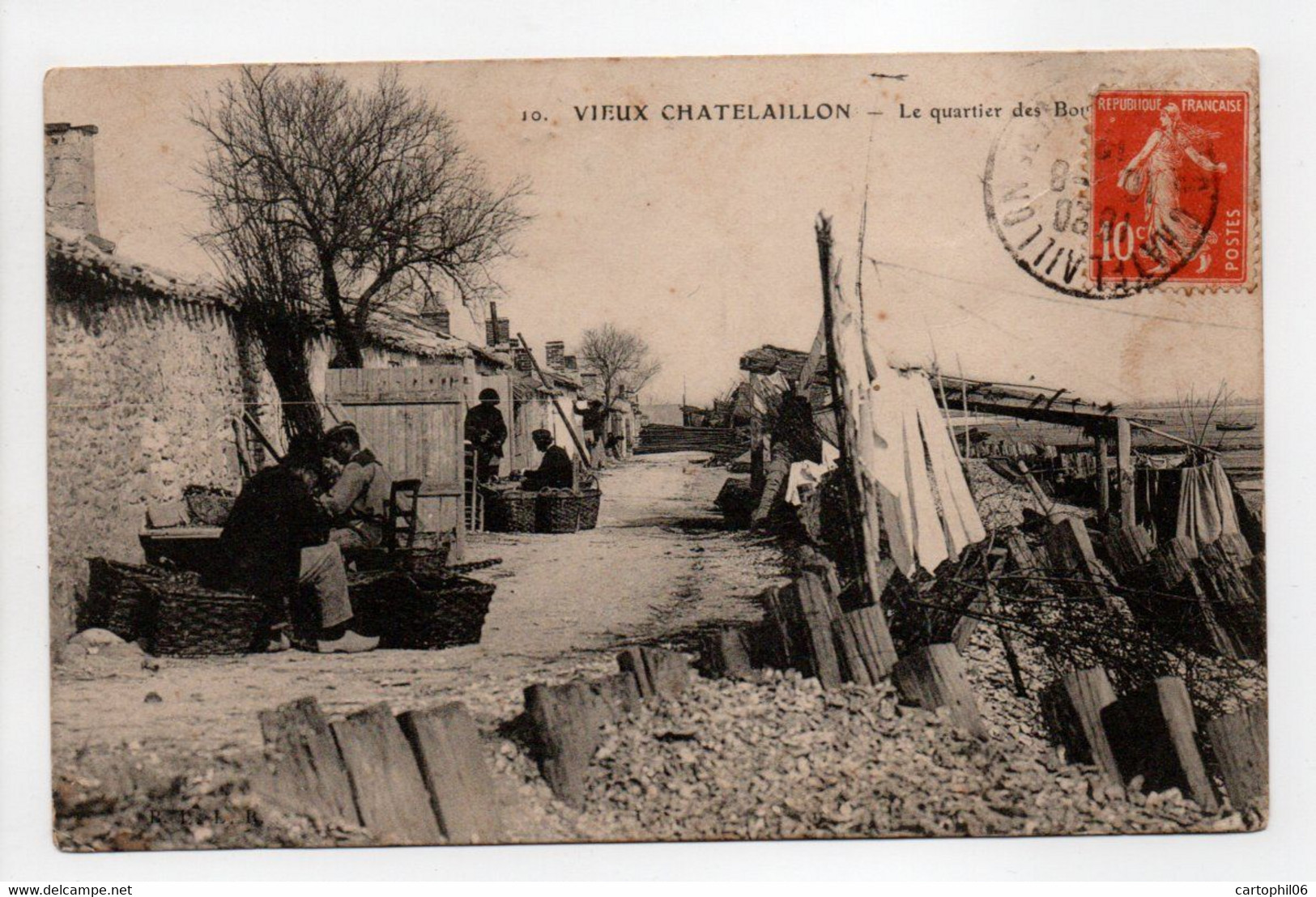 - CPA VIEUX CHATELAILLON (17) - Le Quartier Des Boucholeurs 1912 - Edition R. B. L. R. N° 10 - - Châtelaillon-Plage