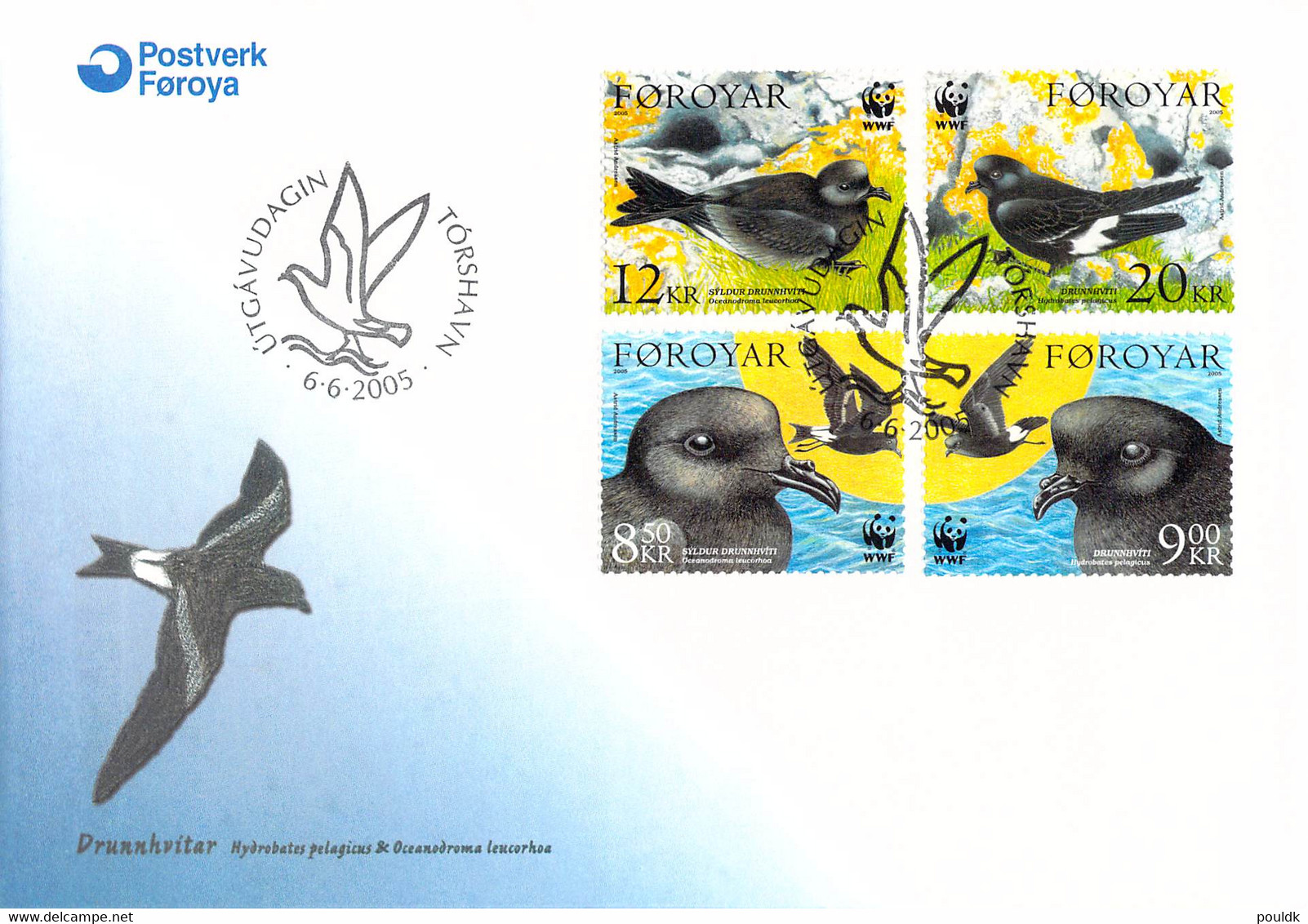 Faroe Islands FDC 2005 Birds (DD28-19) - Autres & Non Classés