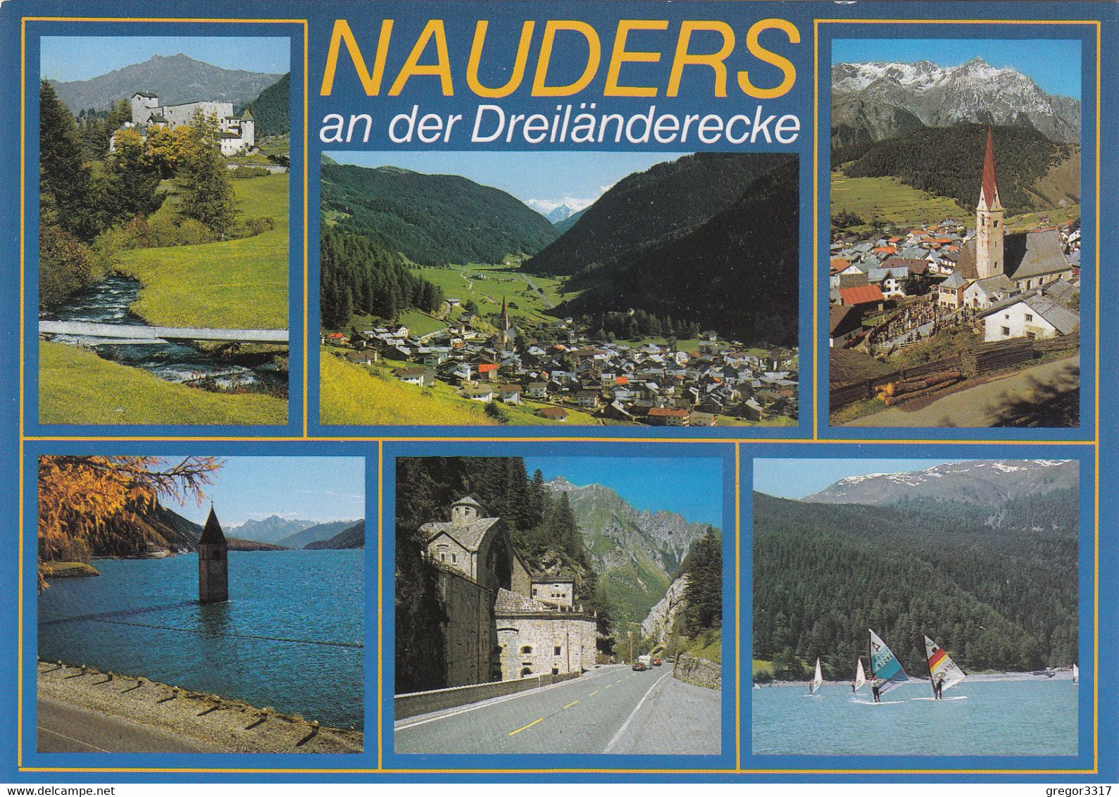 9076) NAUDERS An Der Dreiländerecke - Sehr Schöne Mehrbild AK - Nauders