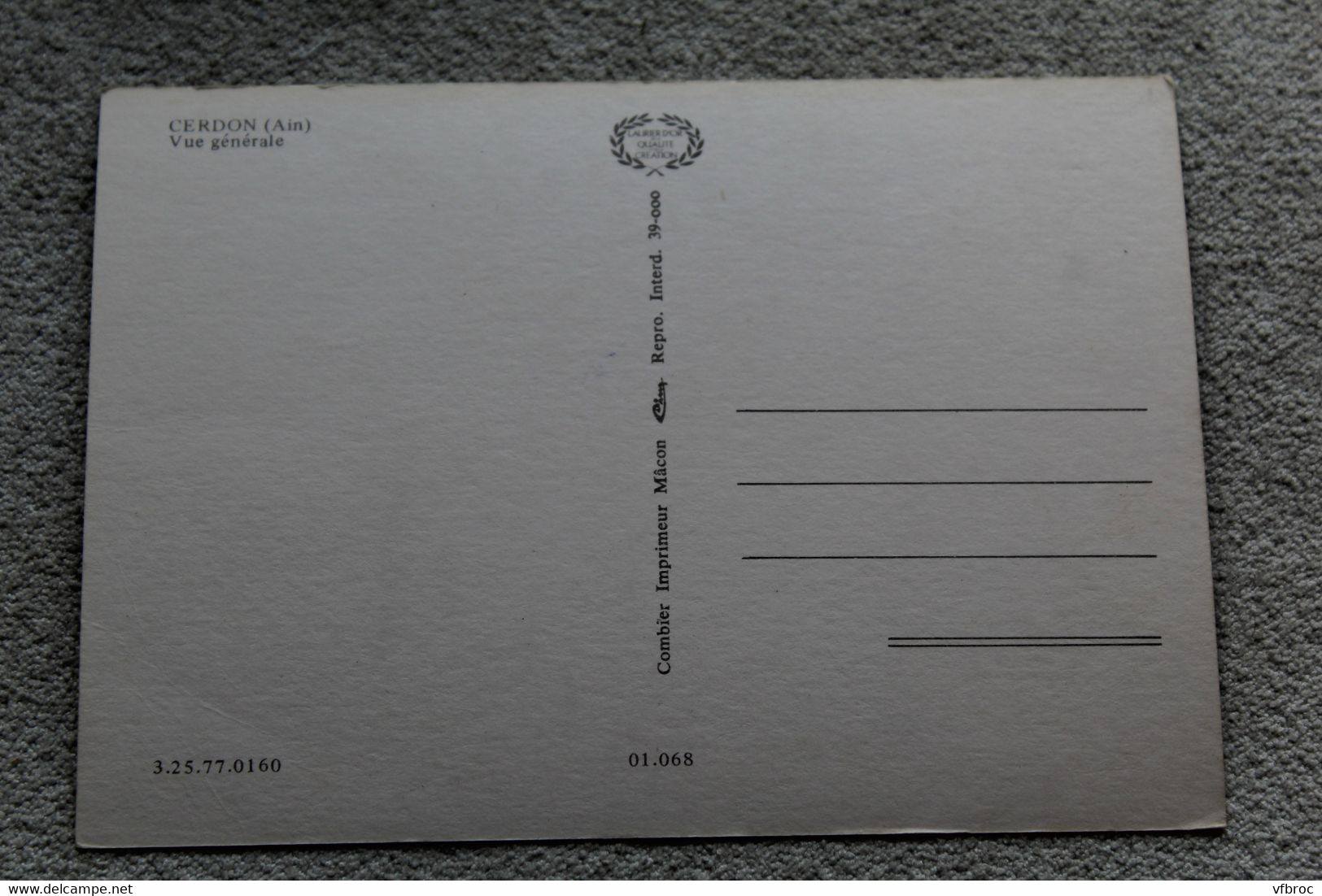 Cpm, Cerdon, Vue Générale, Ain 01 - Non Classés