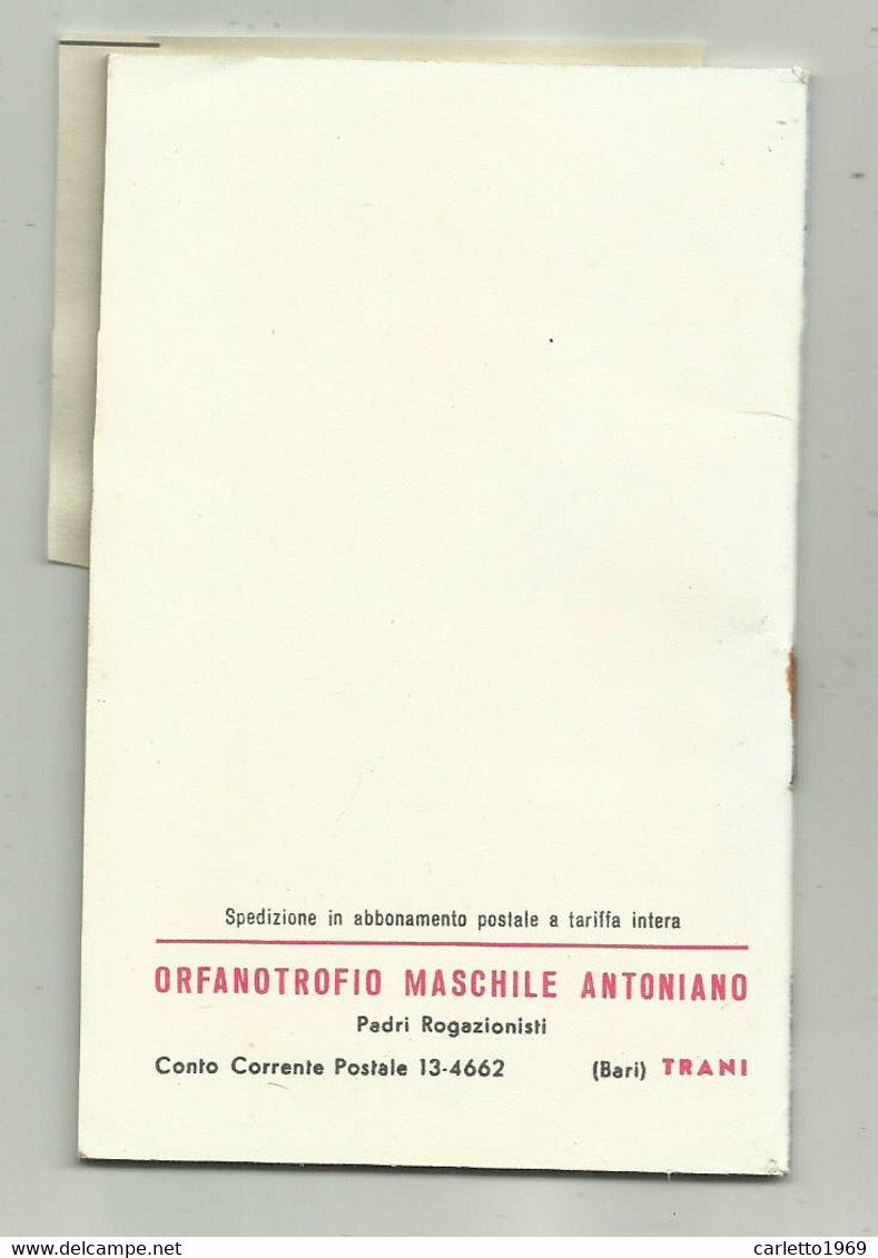 ALMANACCO CALCISTICO  1963/64 - OMAGGIO ORFANELLI ORFANOTROFIO ANTONIANO - CM.11,5X7,5 - Other & Unclassified
