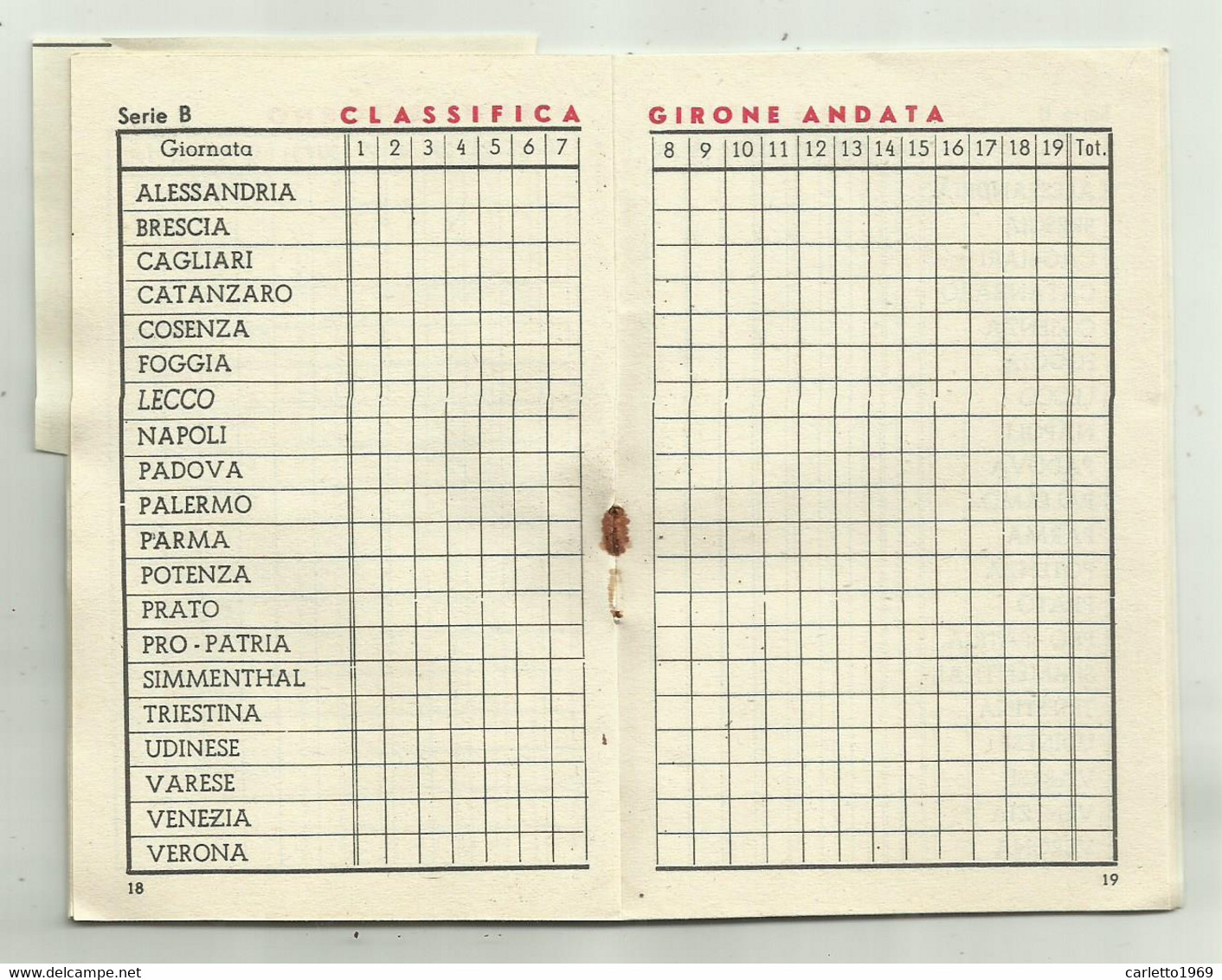 ALMANACCO CALCISTICO  1963/64 - OMAGGIO ORFANELLI ORFANOTROFIO ANTONIANO - CM.11,5X7,5 - Other & Unclassified