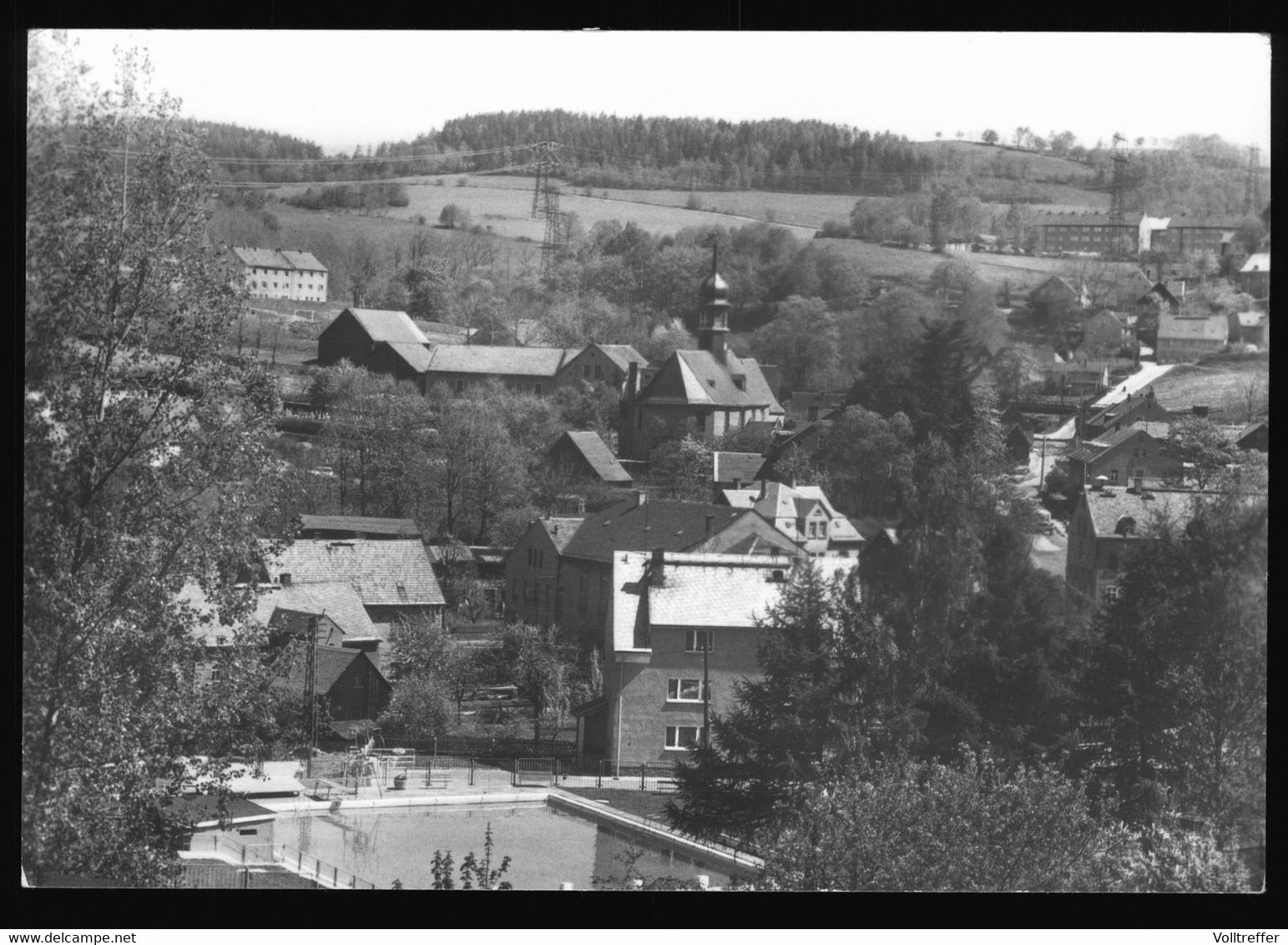 DDR Foto AK Um 1984 Ortspartie Markersbach Kreis Schwarzenberg - Markersbach