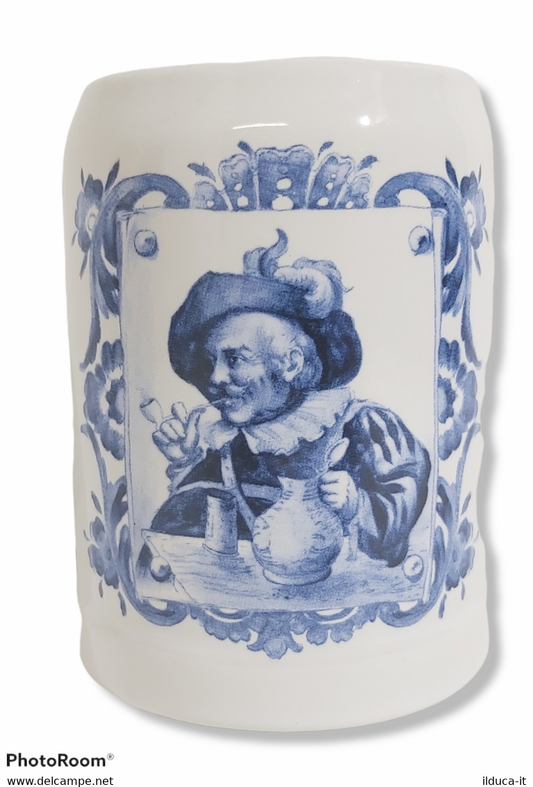 12571 Boccale Birra In Ceramica - Uomo Fuma La Pipa - Cups