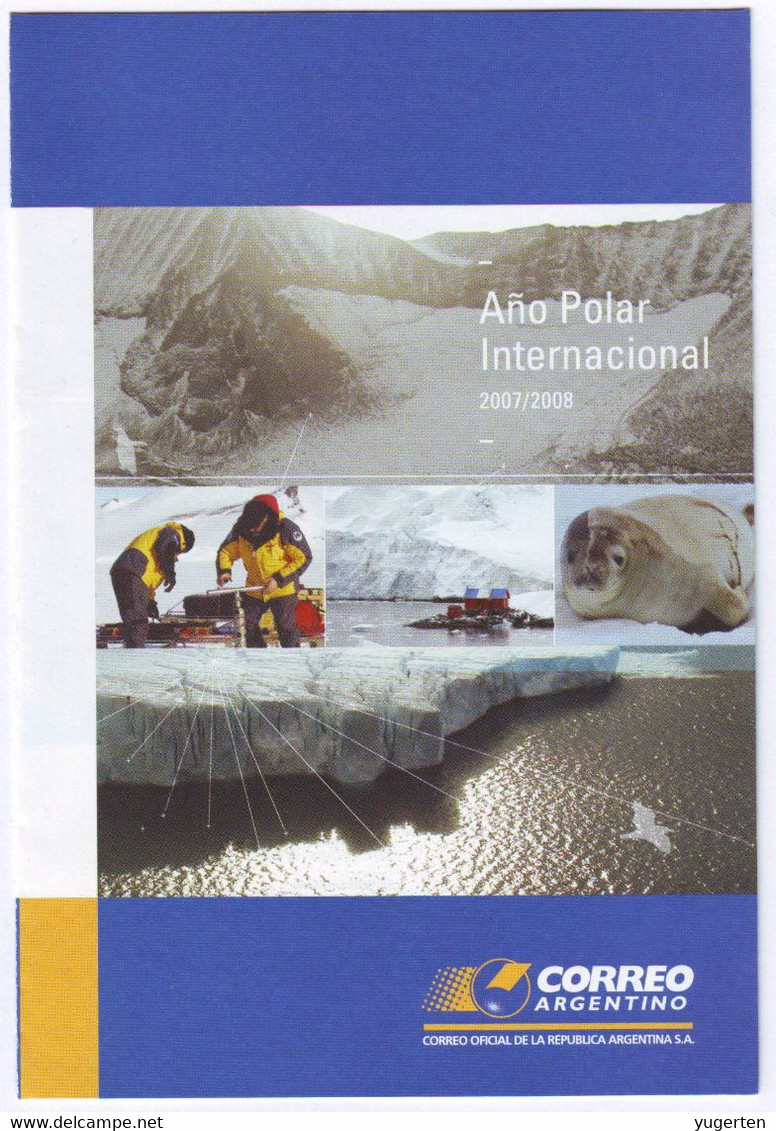 ARGENTINA - 2007 - Leaflet - International Polar Year Polarjahr Pooljaar Año Polar Anno Polare Année Polaire - Preservar Las Regiones Polares Y Glaciares