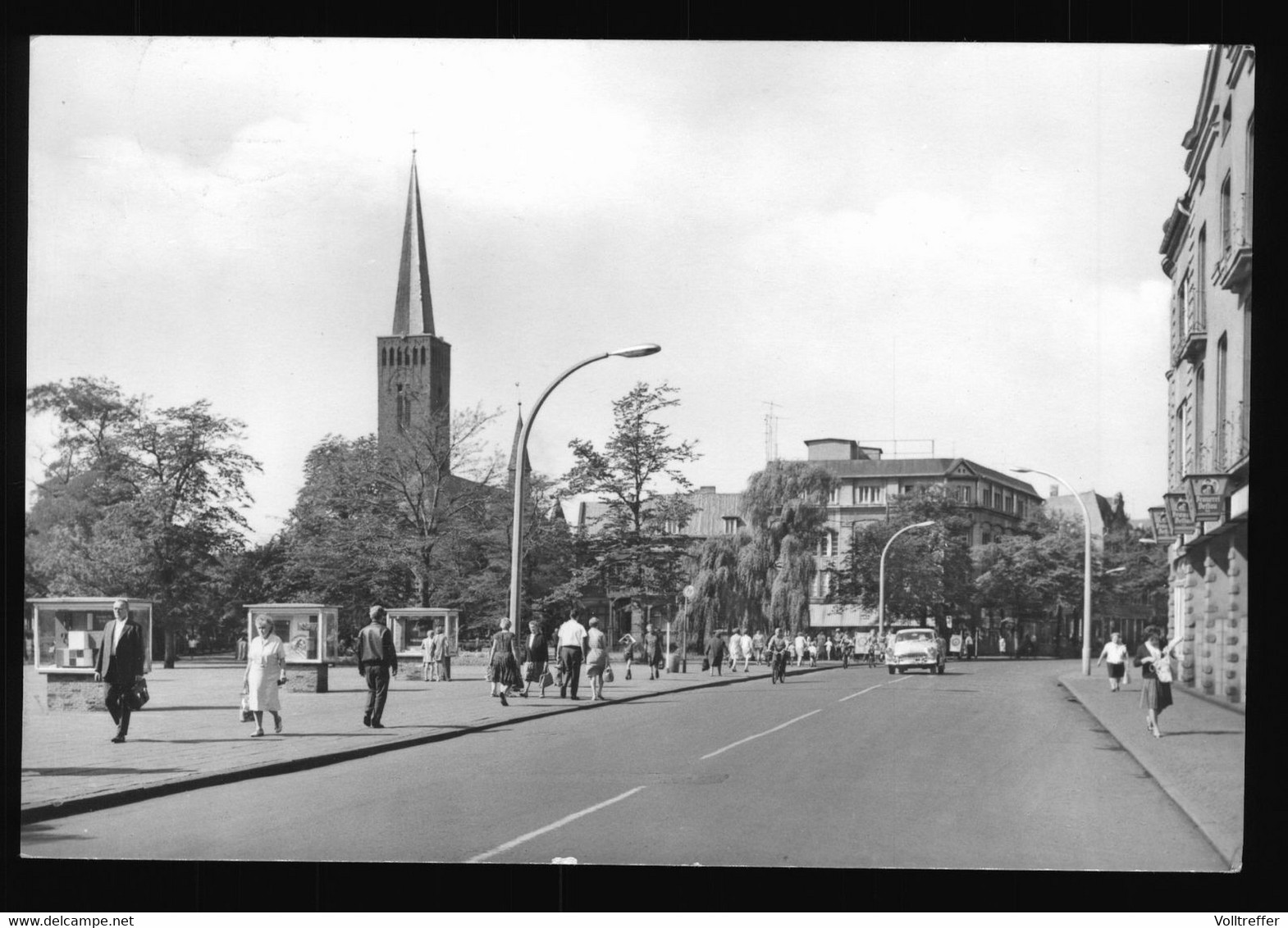 DDR Foto AK Um 1976 Bitterfeld, Walther-Rathenau-Straße - Bitterfeld