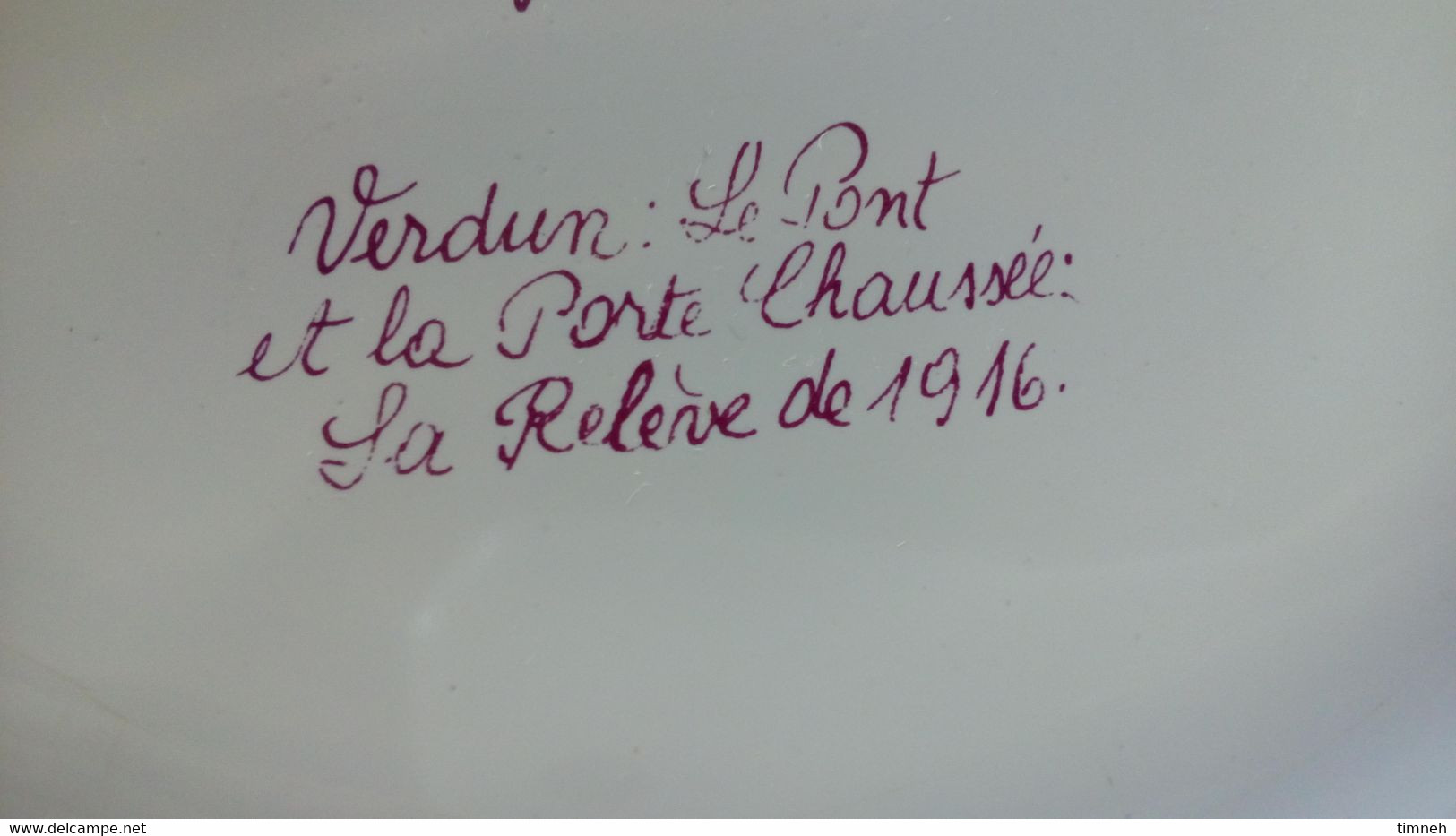François GROSS Sarreguemines assiette plate - La relève 1916 VERDUN - Service Vieille Lorraine 1966 Bicentenaire