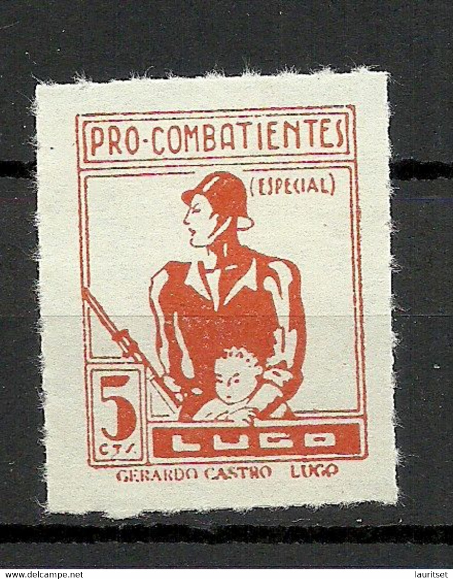 SPAIN Spanien Espana 1930ies Civil War LUGO Pro Combatientes 5 Cts. MNH - Autres & Non Classés