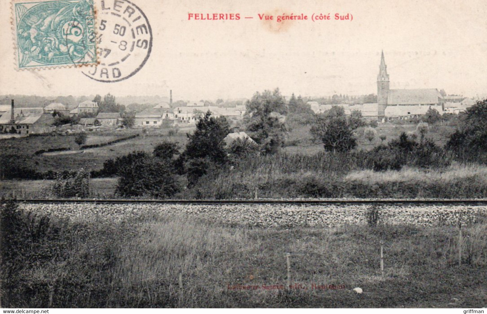 FELLERIES VUE GENERALE COTE SUD 1907 TBE - Sonstige & Ohne Zuordnung