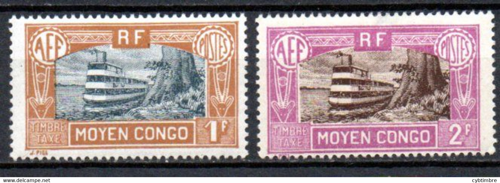 Congo: Yvert N°  Taxe 20/21* - Unused Stamps